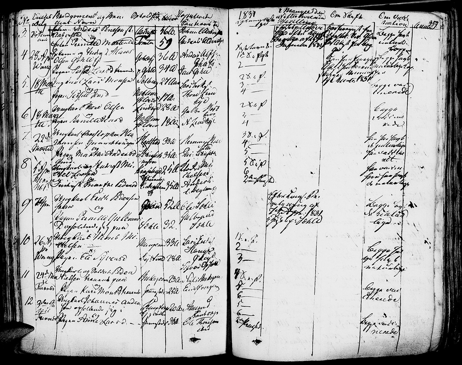 Vang prestekontor, Hedmark, AV/SAH-PREST-008/H/Ha/Haa/L0009: Parish register (official) no. 9, 1826-1841, p. 359