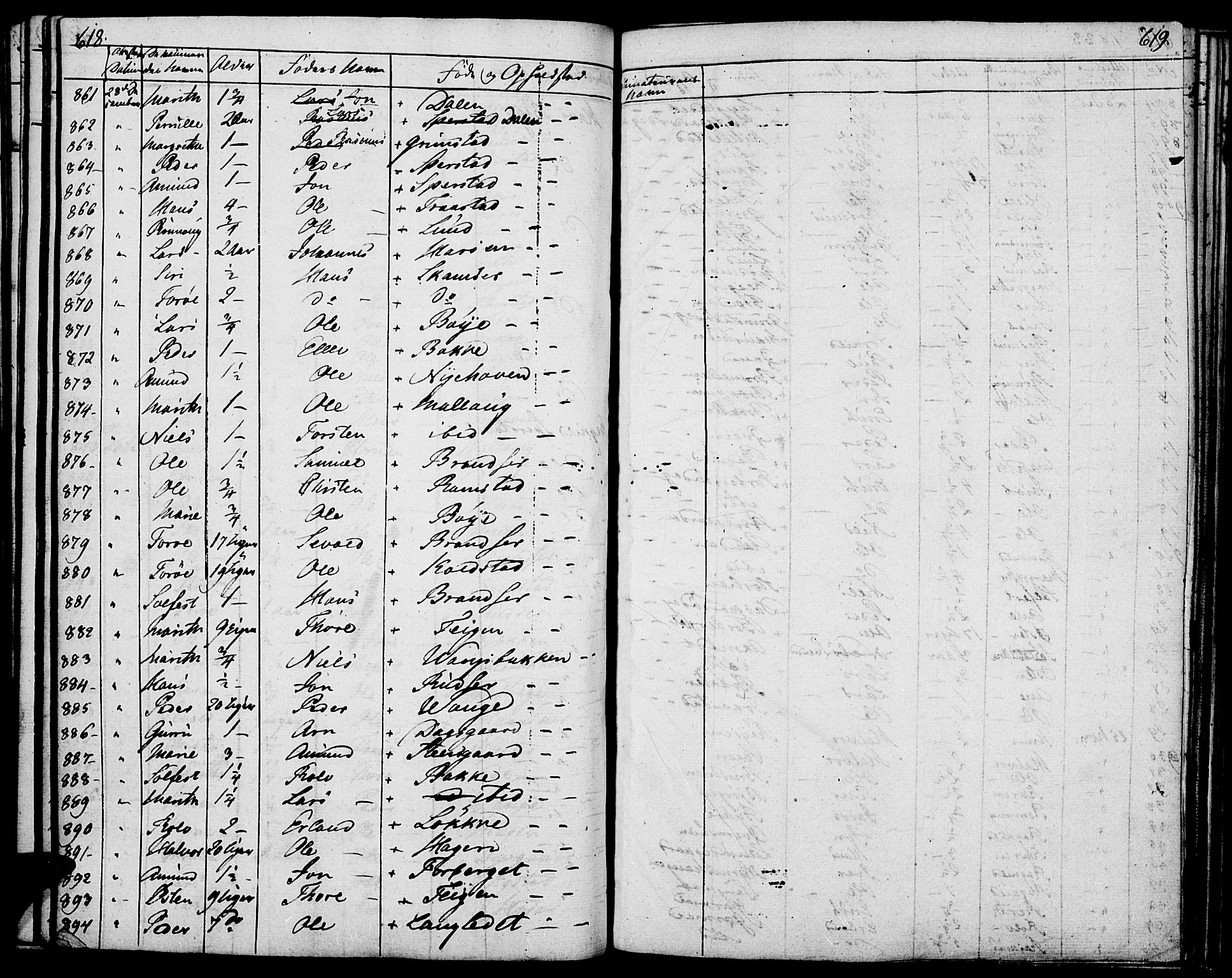 Lom prestekontor, SAH/PREST-070/K/L0005: Parish register (official) no. 5, 1825-1837, p. 618-619
