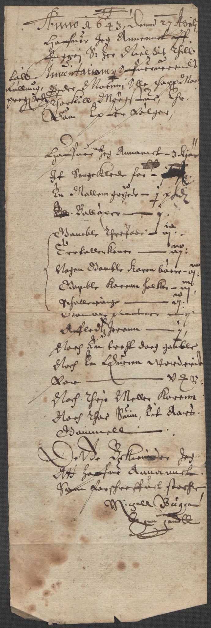 Riksarkivets diplomsamling, AV/RA-EA-5965/F15/L0017: Prestearkiv - Buskerud, 1553-1760, p. 25