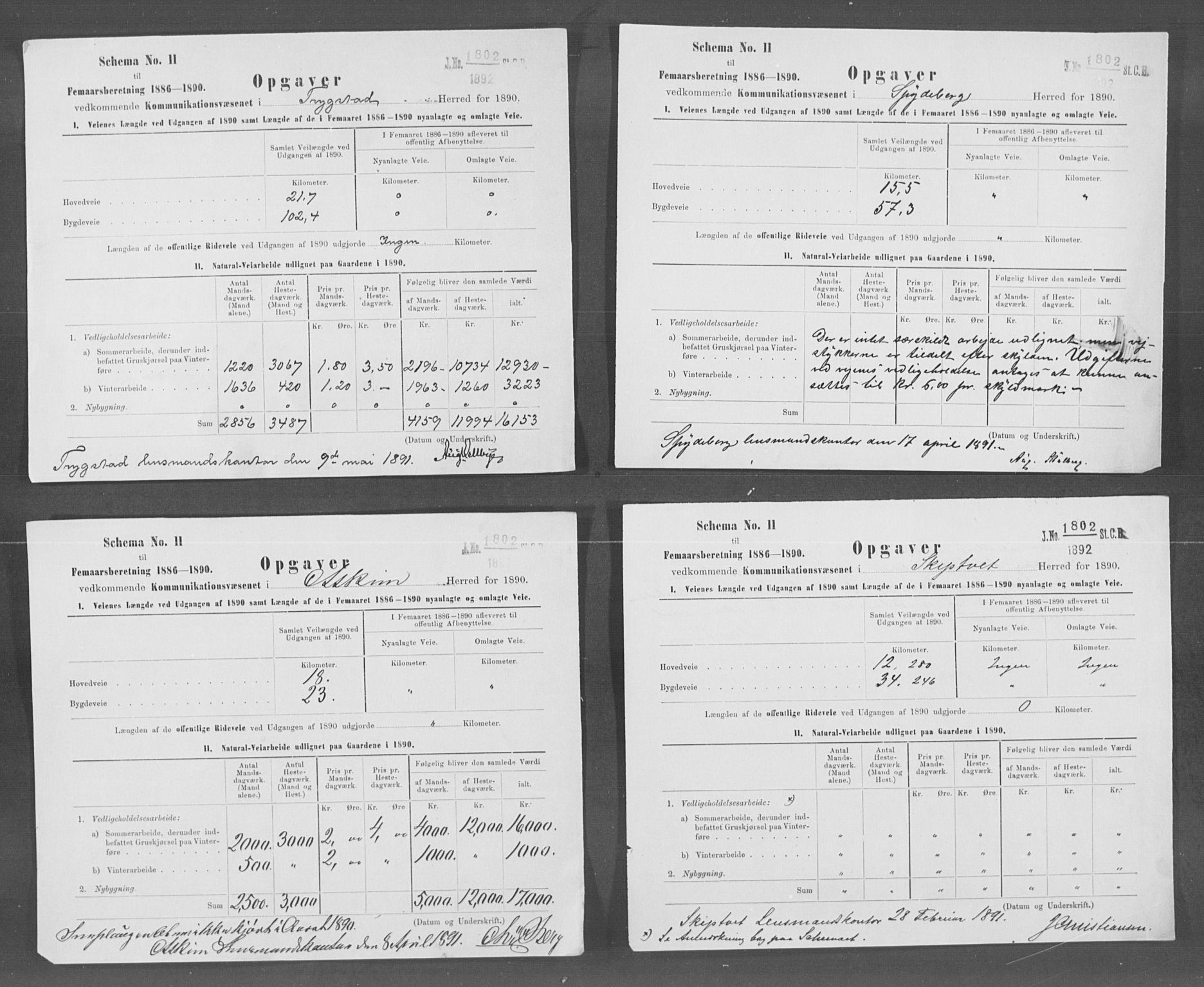 Statistisk sentralbyrå, Næringsøkonomiske emner, Generelt - Amtmennenes femårsberetninger, AV/RA-S-2233/F/Fa/L0072: --, 1886-1890, p. 4