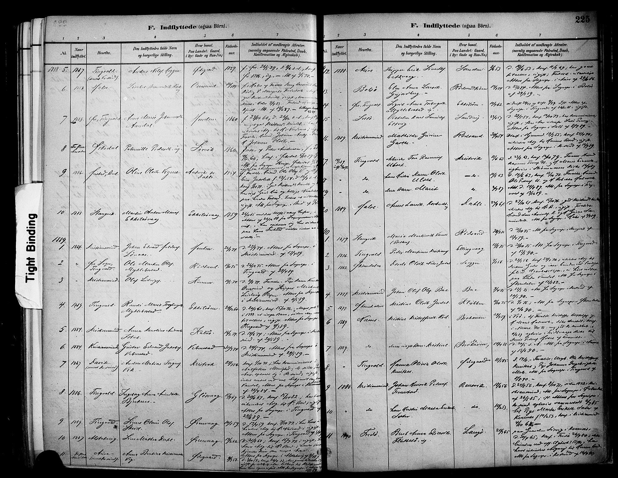 Ministerialprotokoller, klokkerbøker og fødselsregistre - Møre og Romsdal, SAT/A-1454/569/L0819: Parish register (official) no. 569A05, 1885-1899, p. 225