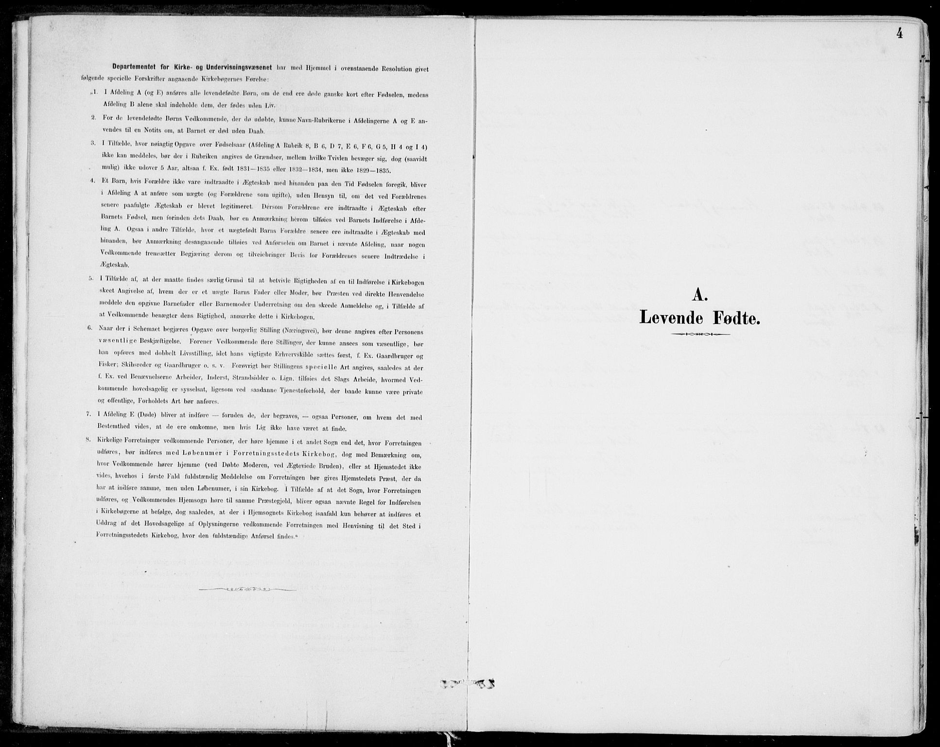 Strandebarm sokneprestembete, SAB/A-78401/H/Haa: Parish register (official) no. E  1, 1886-1908, p. 4
