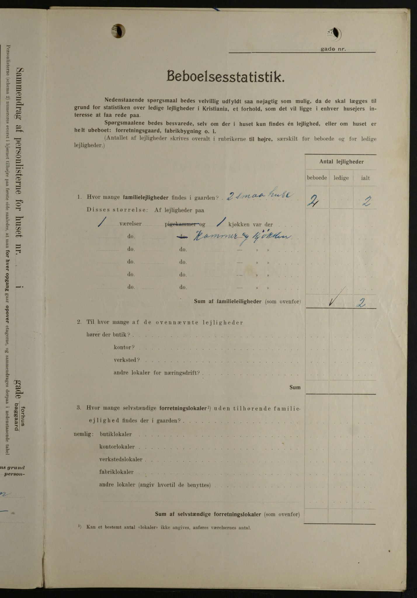 OBA, Municipal Census 1908 for Kristiania, 1908, p. 96759
