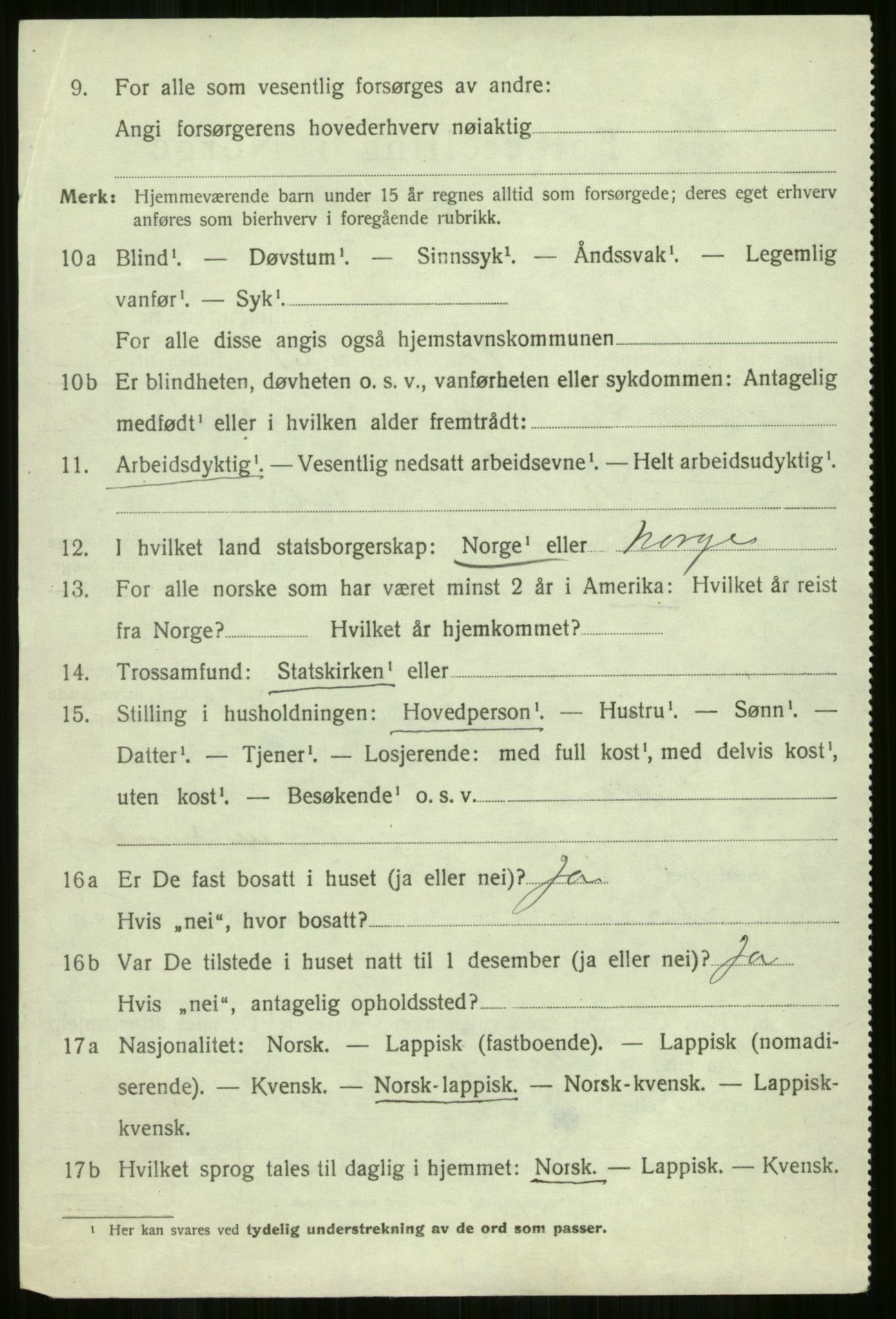 SATØ, 1920 census for Skjervøy, 1920, p. 5994