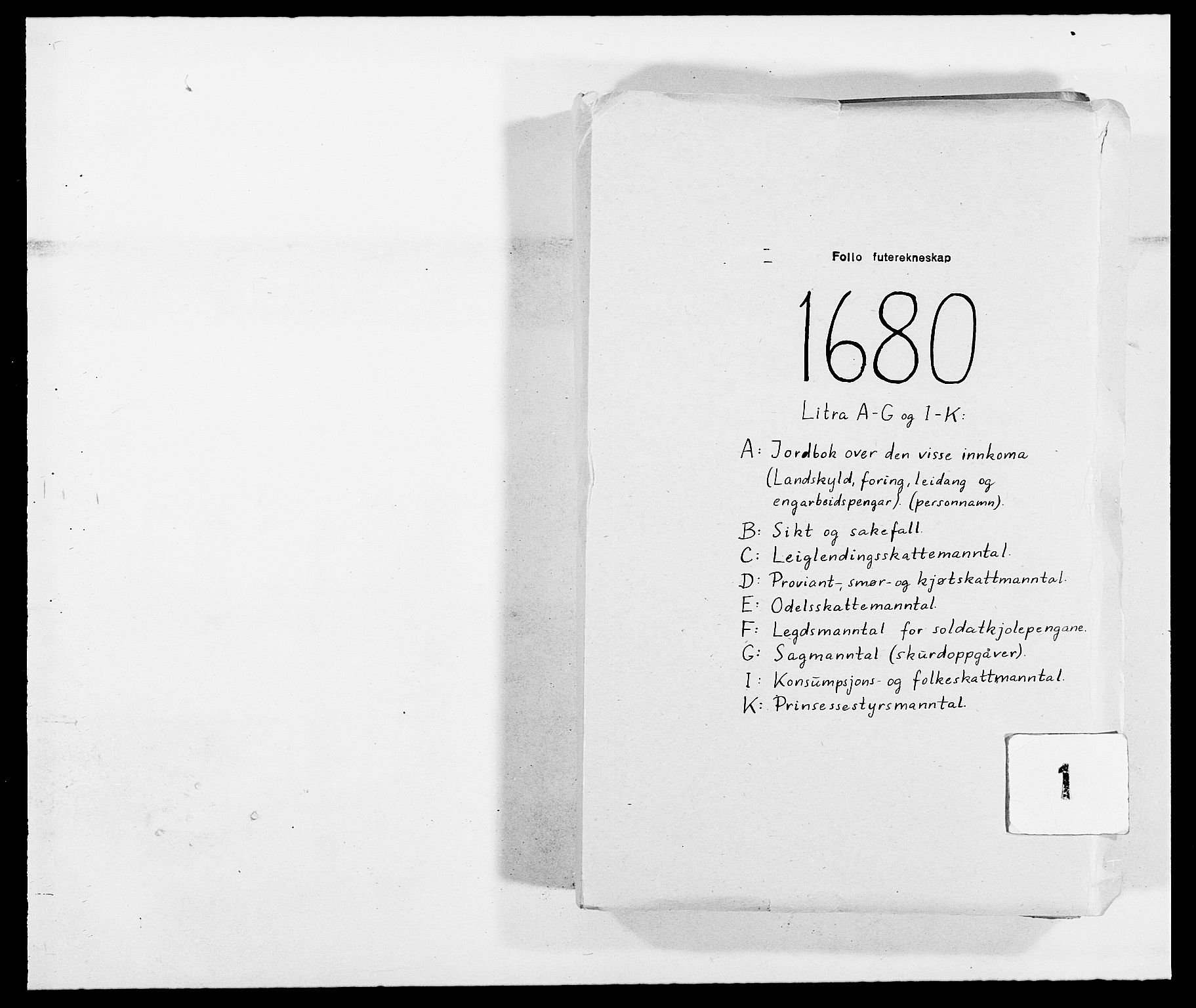 Rentekammeret inntil 1814, Reviderte regnskaper, Fogderegnskap, RA/EA-4092/R09/L0429: Fogderegnskap Follo, 1680-1681, p. 1