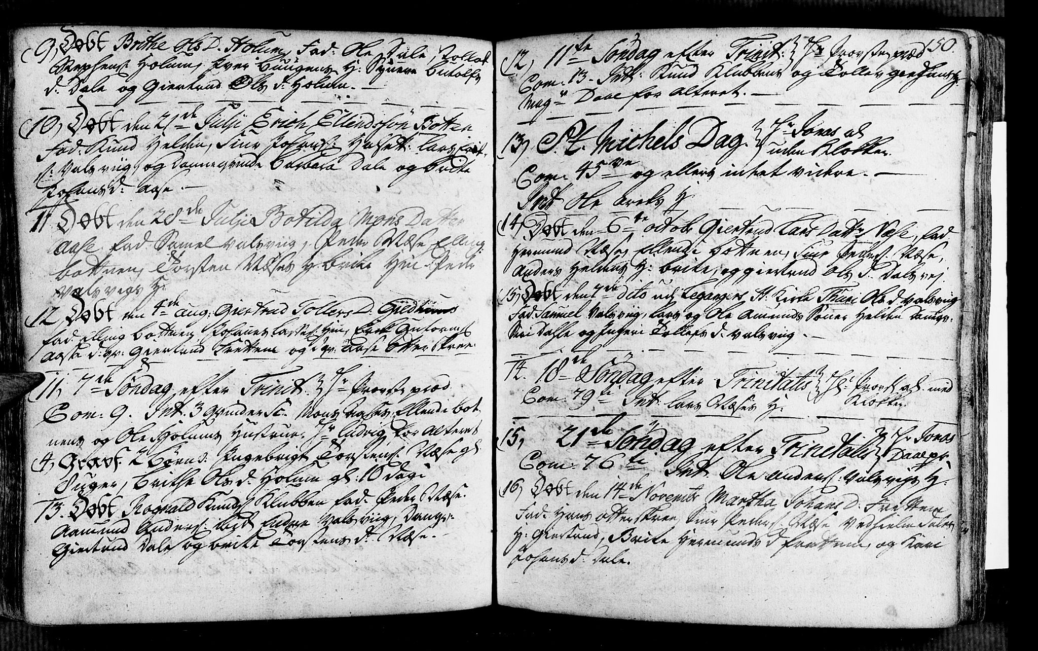 Vik sokneprestembete, AV/SAB-A-81501/H/Haa/Haaa/L0002: Parish register (official) no. A 2 / 2, 1740-1756, p. 150