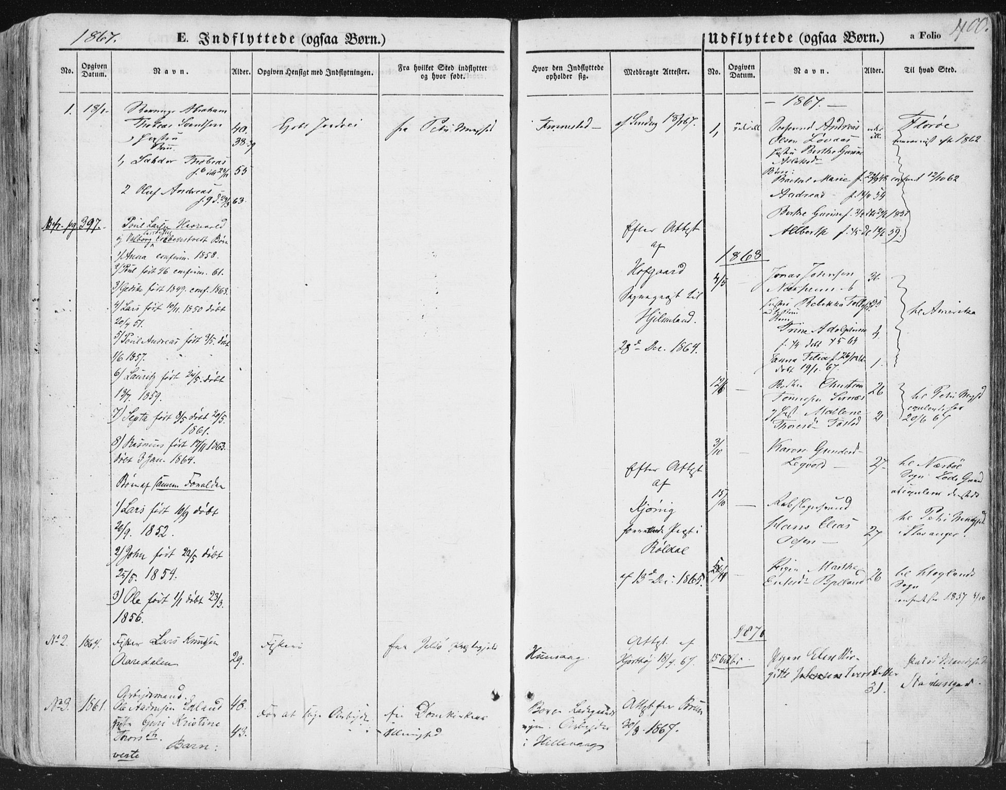 Hetland sokneprestkontor, AV/SAST-A-101826/30/30BA/L0002: Parish register (official) no. A 2, 1849-1869, p. 400