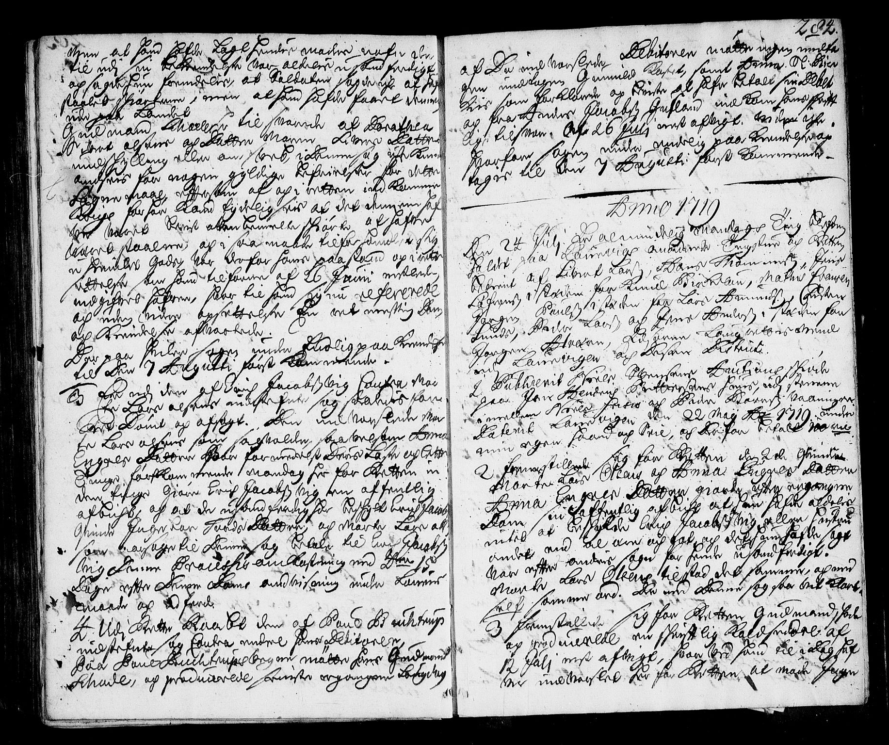 Larvik byfogd, AV/SAKO-A-218/F/Fa/L0010: Tingbok., 1713-1719, p. 284