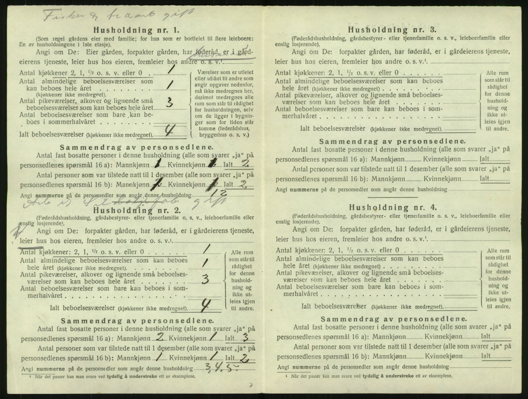 SAT, 1920 census for Borge, 1920, p. 1338