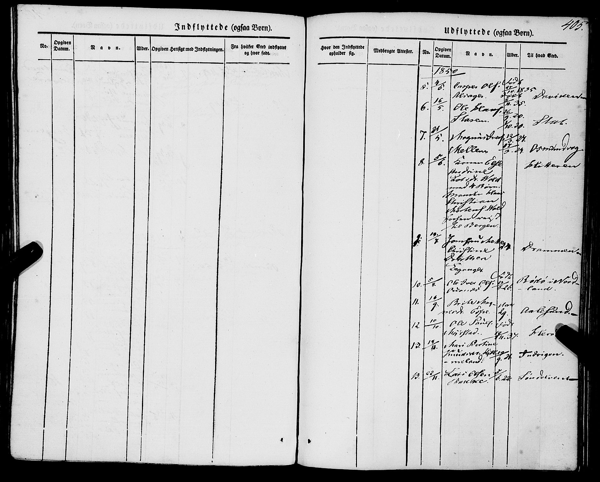 Eid sokneprestembete, AV/SAB-A-82301/H/Haa/Haaa/L0007: Parish register (official) no. A 7, 1844-1858, p. 404