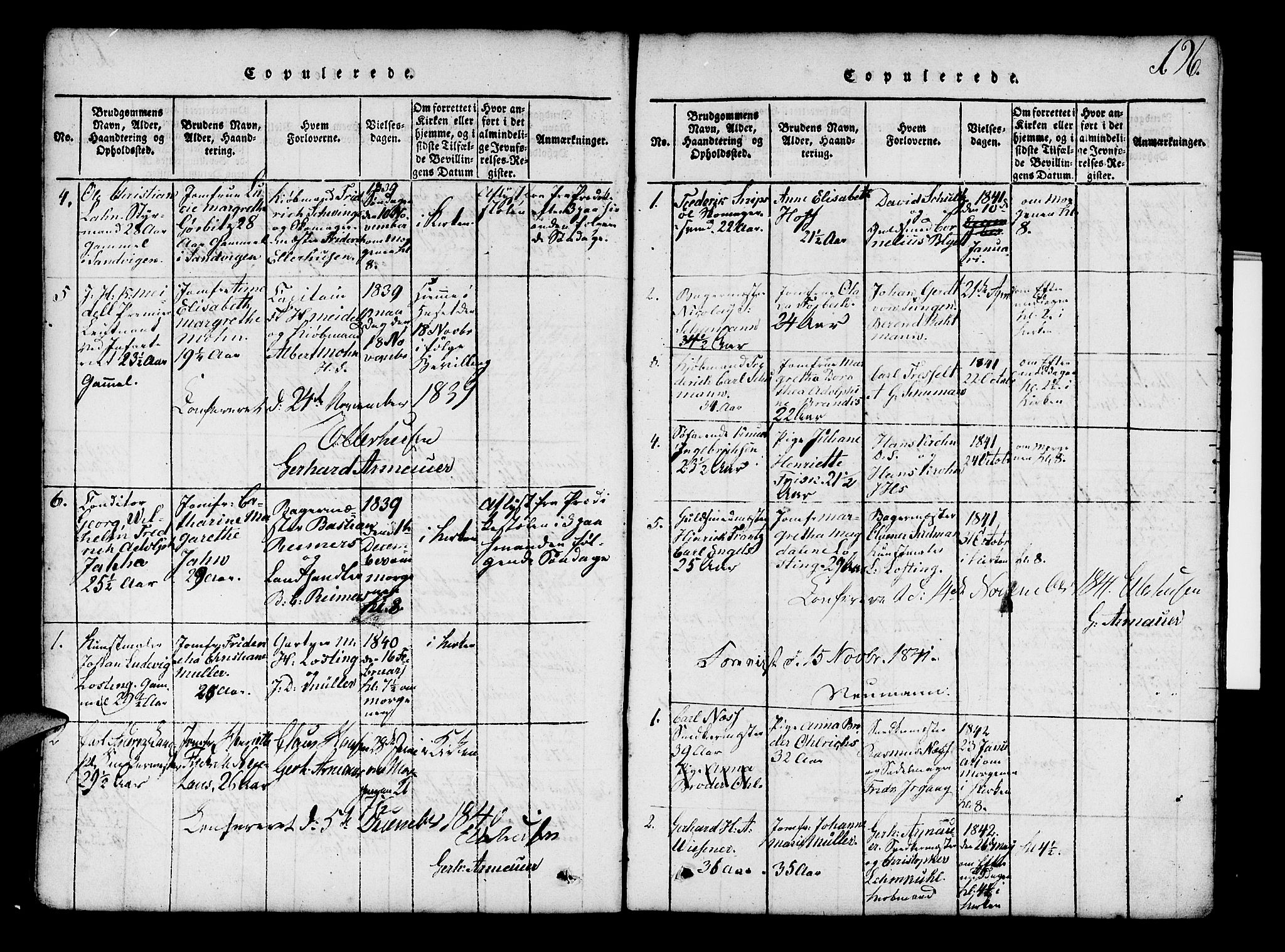 Mariakirken Sokneprestembete, SAB/A-76901/H/Hab/L0001: Parish register (copy) no. A 1, 1815-1846, p. 196