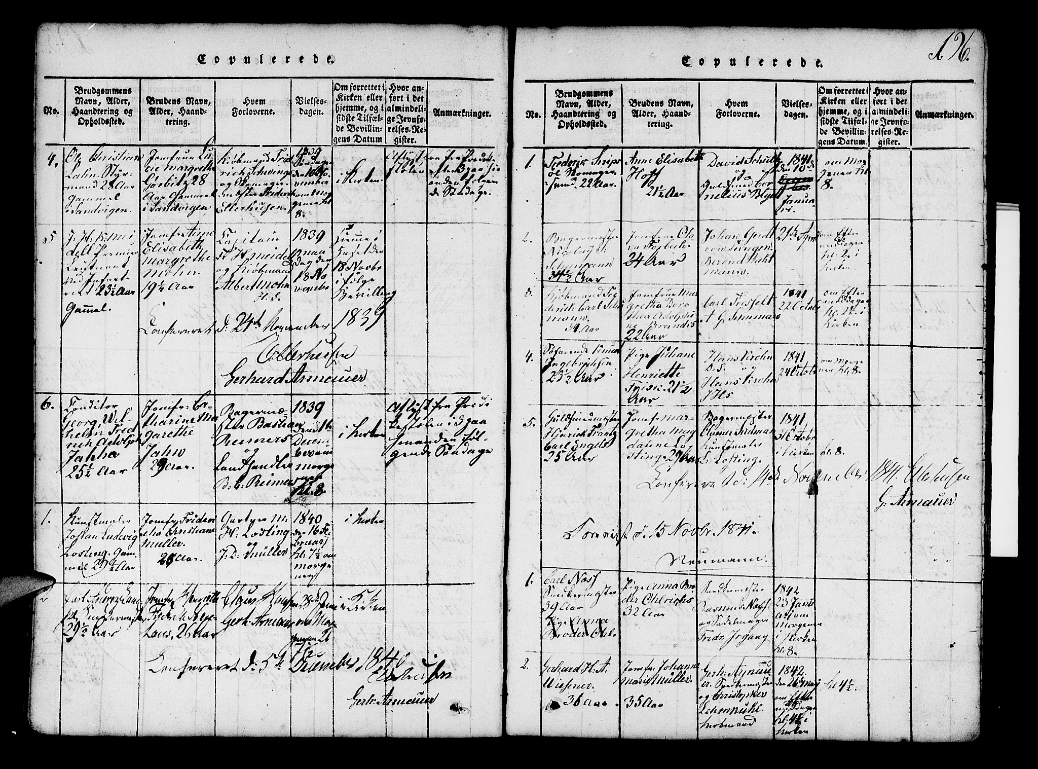 Mariakirken Sokneprestembete, AV/SAB-A-76901/H/Hab/L0001: Parish register (copy) no. A 1, 1815-1846, p. 196