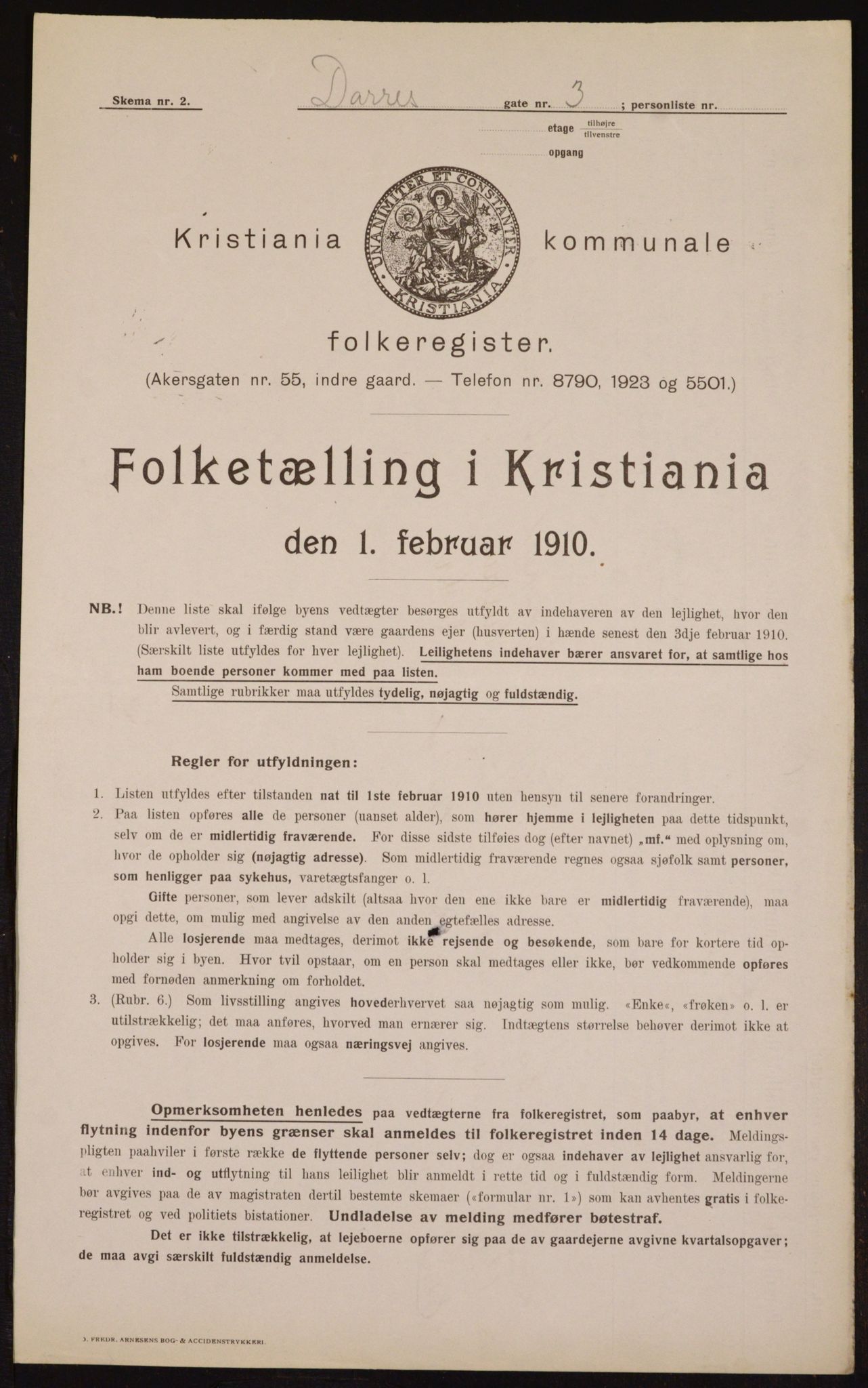 OBA, Municipal Census 1910 for Kristiania, 1910, p. 14753