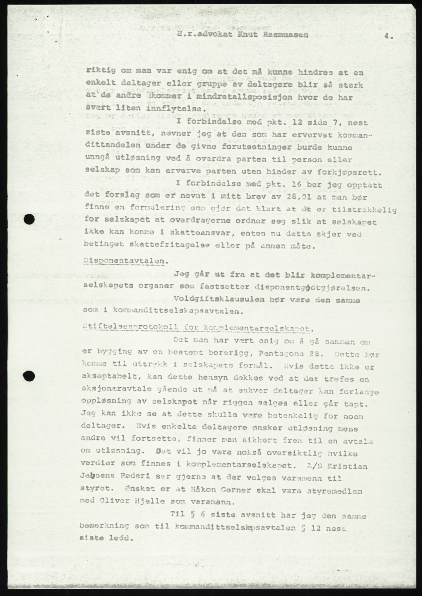 Pa 1503 - Stavanger Drilling AS, AV/SAST-A-101906/D/L0006: Korrespondanse og saksdokumenter, 1974-1984, p. 663