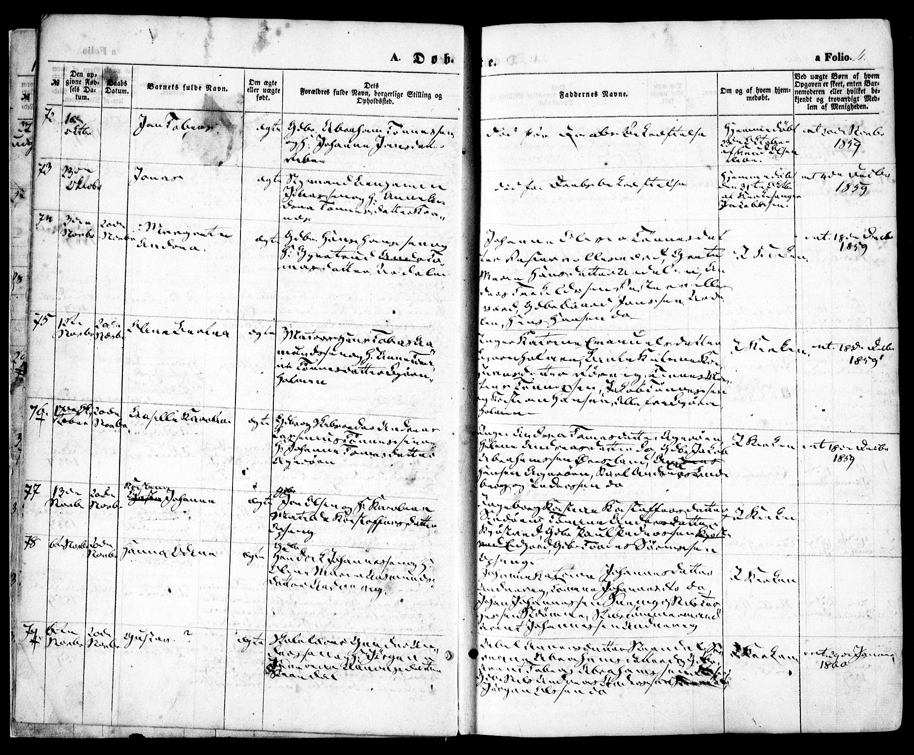 Høvåg sokneprestkontor, SAK/1111-0025/F/Fa/L0004: Parish register (official) no. A 4, 1859-1877, p. 11