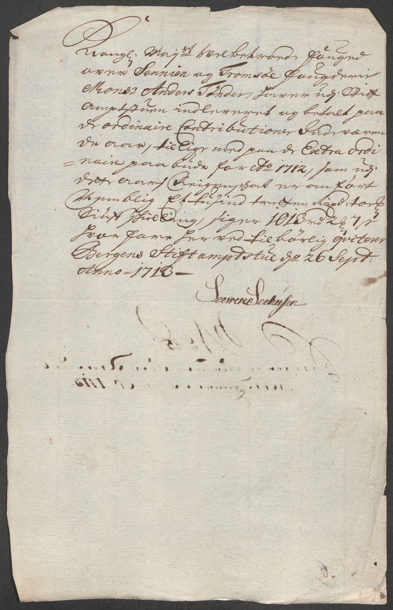 Rentekammeret inntil 1814, Reviderte regnskaper, Fogderegnskap, AV/RA-EA-4092/R68/L4759: Fogderegnskap Senja og Troms, 1713, p. 219