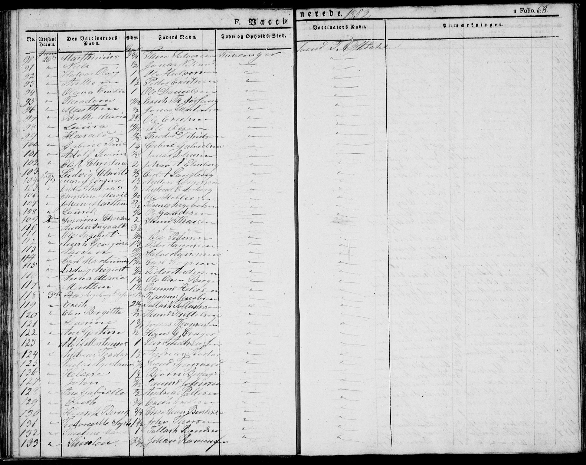 Domkirken sokneprestkontor, AV/SAST-A-101812/001/30/30BA/L0010: Parish register (official) no. A 10, 1821-1859, p. 68