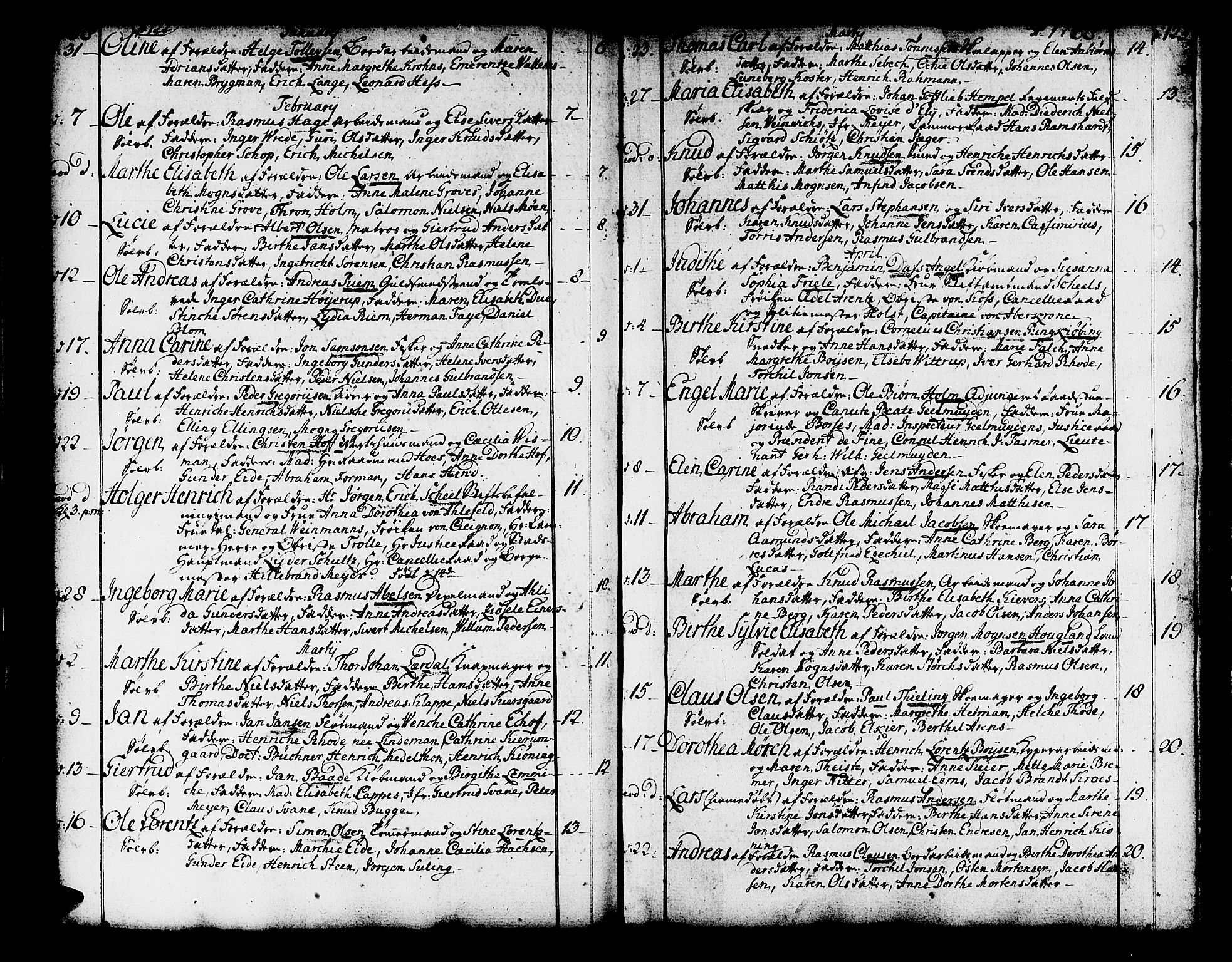 Domkirken sokneprestembete, SAB/A-74801/H/Haa/L0003: Parish register (official) no. A 3, 1758-1789, p. 122-123