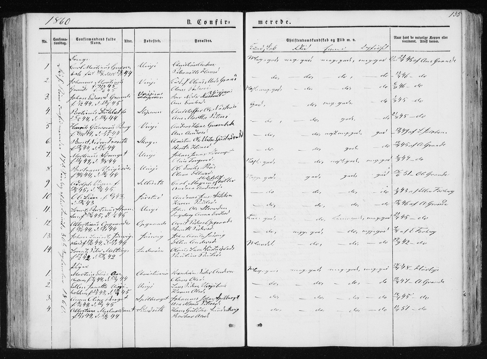 Ministerialprotokoller, klokkerbøker og fødselsregistre - Nord-Trøndelag, SAT/A-1458/733/L0323: Parish register (official) no. 733A02, 1843-1870, p. 135