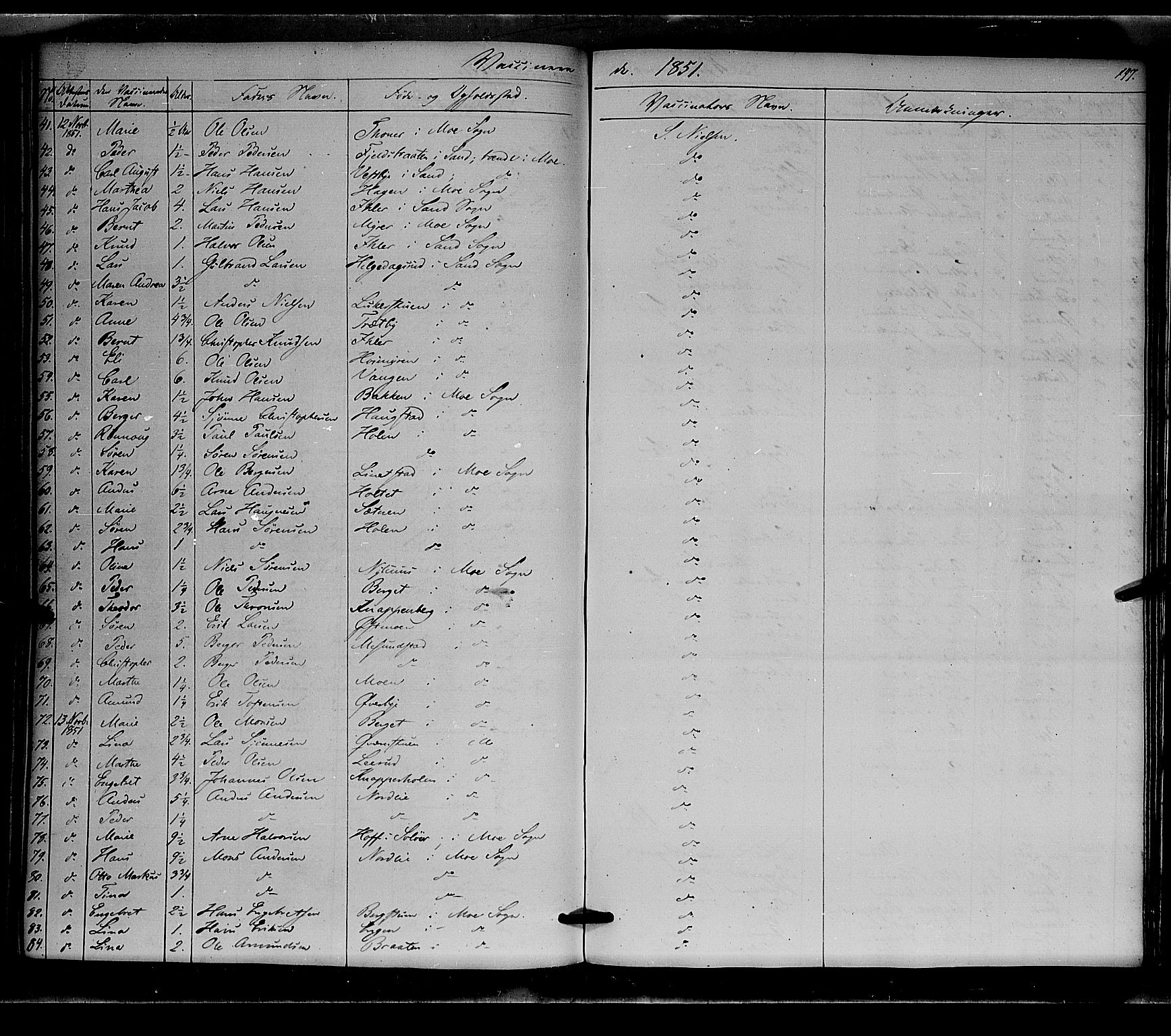 Nord-Odal prestekontor, AV/SAH-PREST-032/H/Ha/Haa/L0003: Parish register (official) no. 3, 1851-1865, p. 197