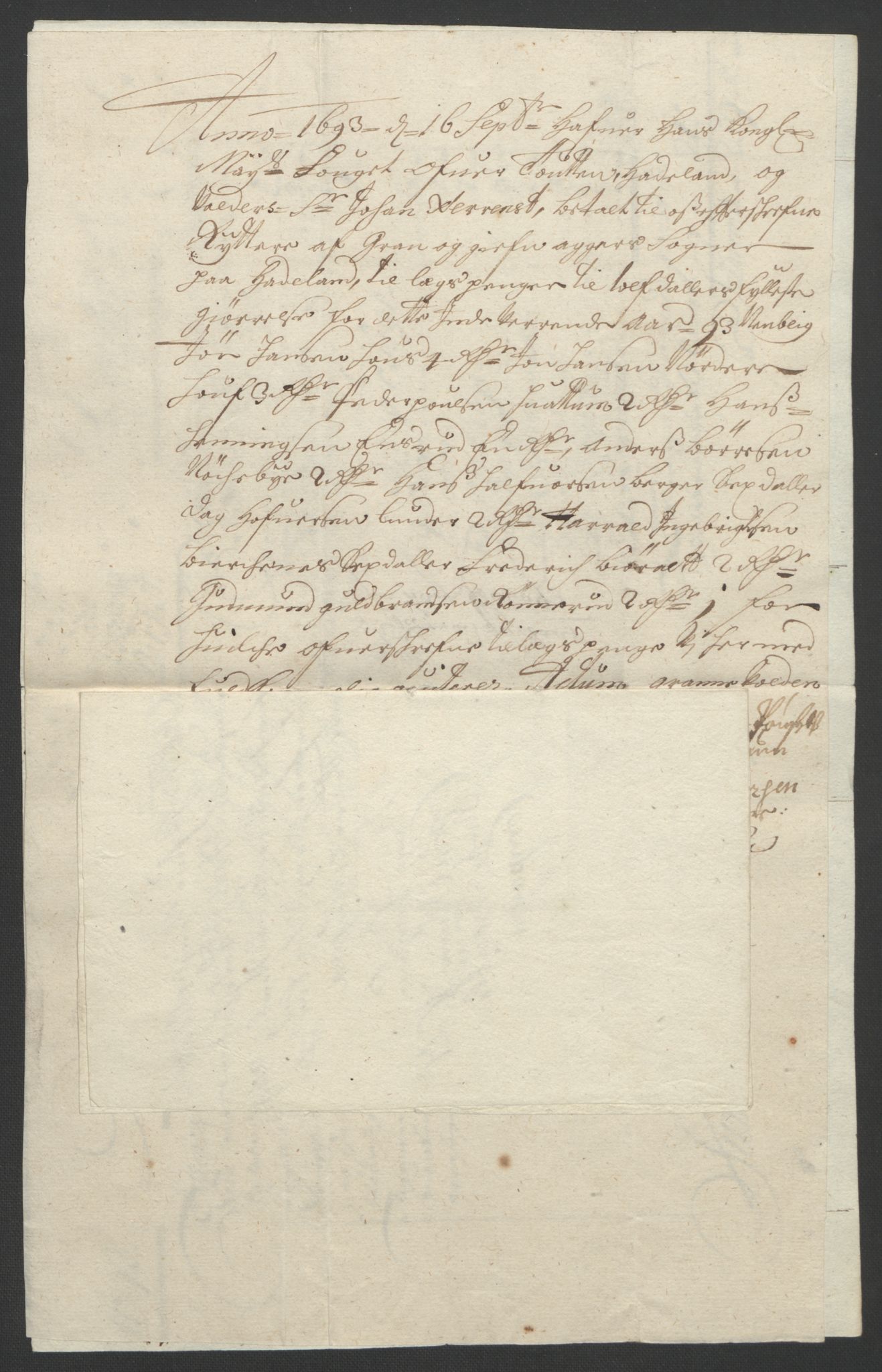 Rentekammeret inntil 1814, Reviderte regnskaper, Fogderegnskap, AV/RA-EA-4092/R18/L1292: Fogderegnskap Hadeland, Toten og Valdres, 1693-1694, p. 147