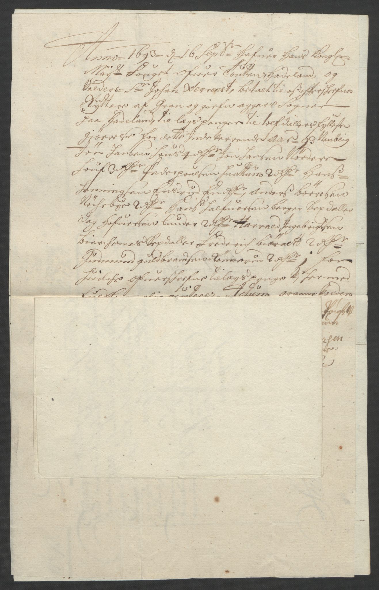 Rentekammeret inntil 1814, Reviderte regnskaper, Fogderegnskap, RA/EA-4092/R18/L1292: Fogderegnskap Hadeland, Toten og Valdres, 1693-1694, p. 147