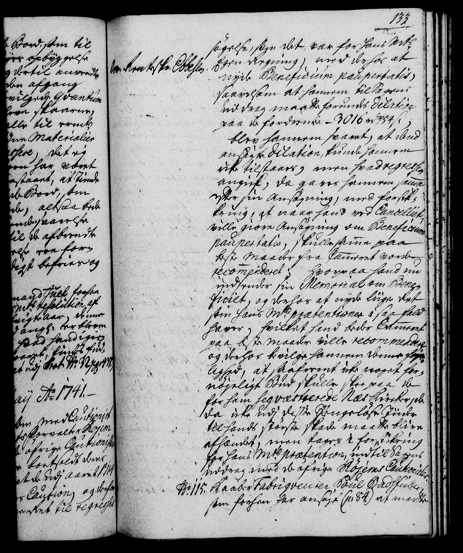 Rentekammeret, Kammerkanselliet, RA/EA-3111/G/Gh/Gha/L0023: Norsk ekstraktmemorialprotokoll (merket RK 53.68), 1741-1742, p. 133