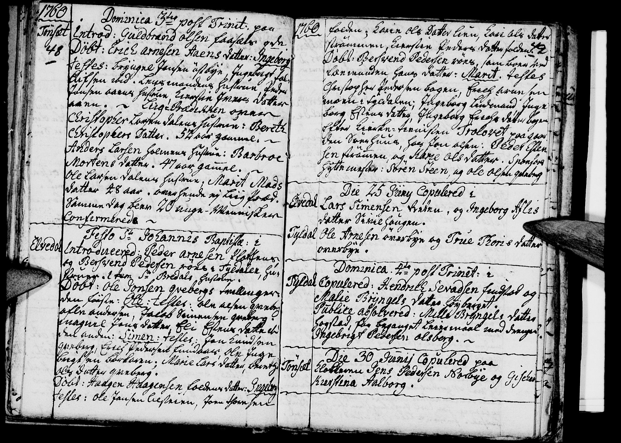 Tynset prestekontor, SAH/PREST-058/H/Ha/Haa/L0003: Parish register (official) no. 3, 1758-1762, p. 48-49