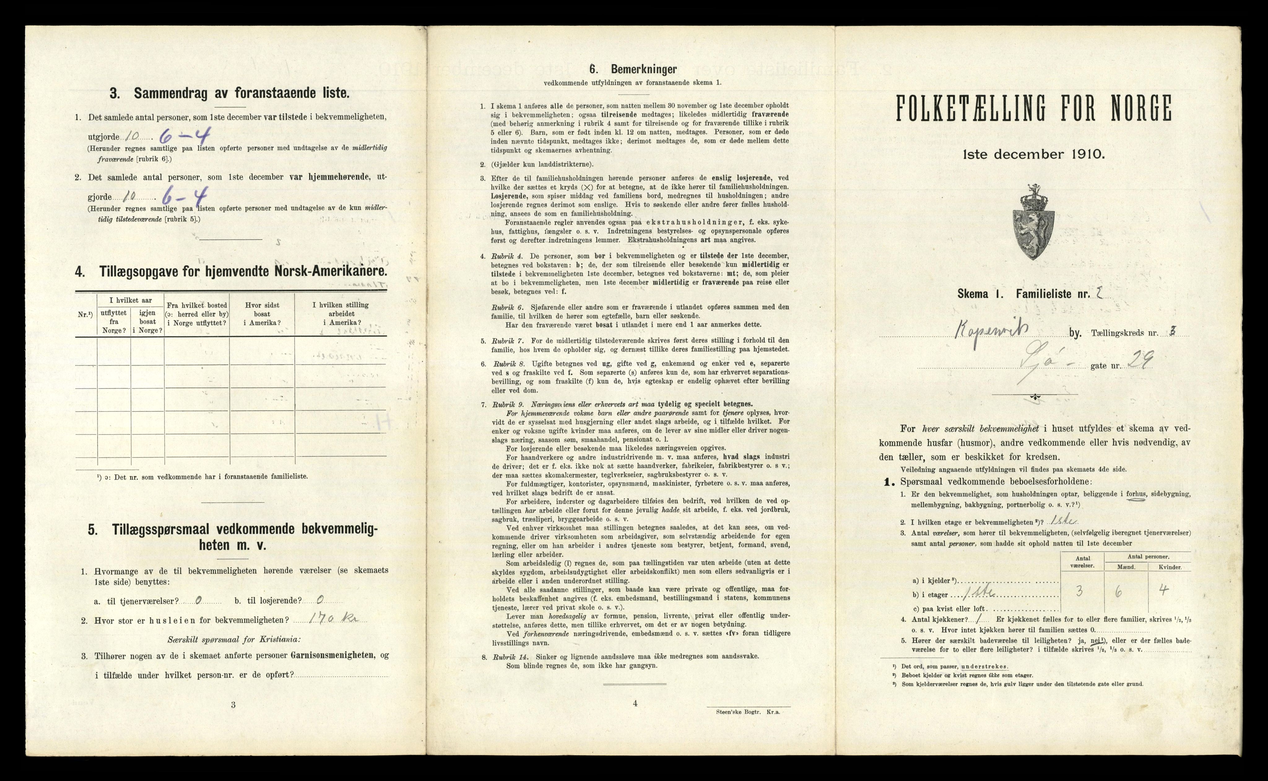 RA, 1910 census for Kopervik, 1910, p. 890