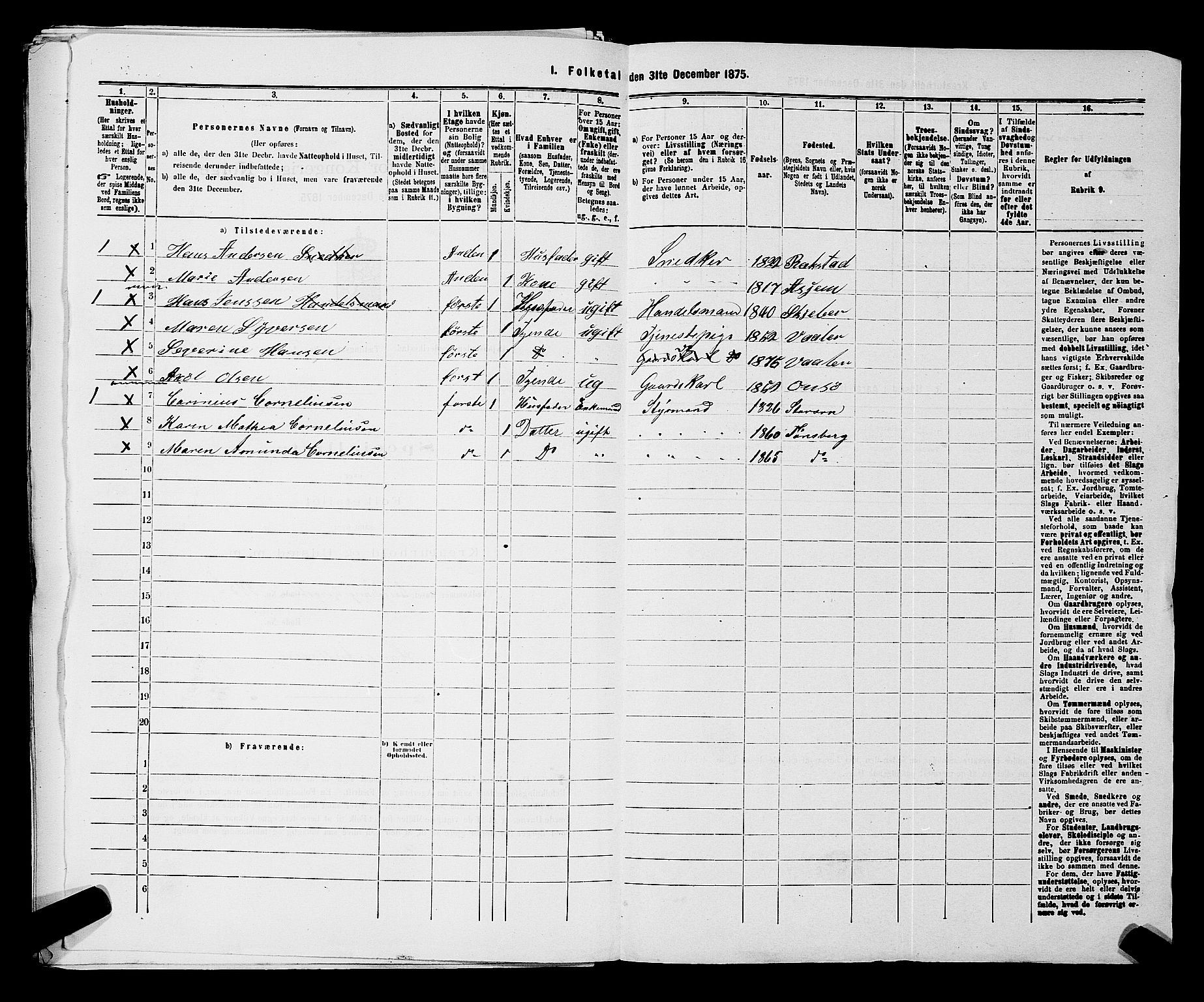 RA, 1875 census for 0103B Fredrikstad/Fredrikstad, 1875, p. 1344