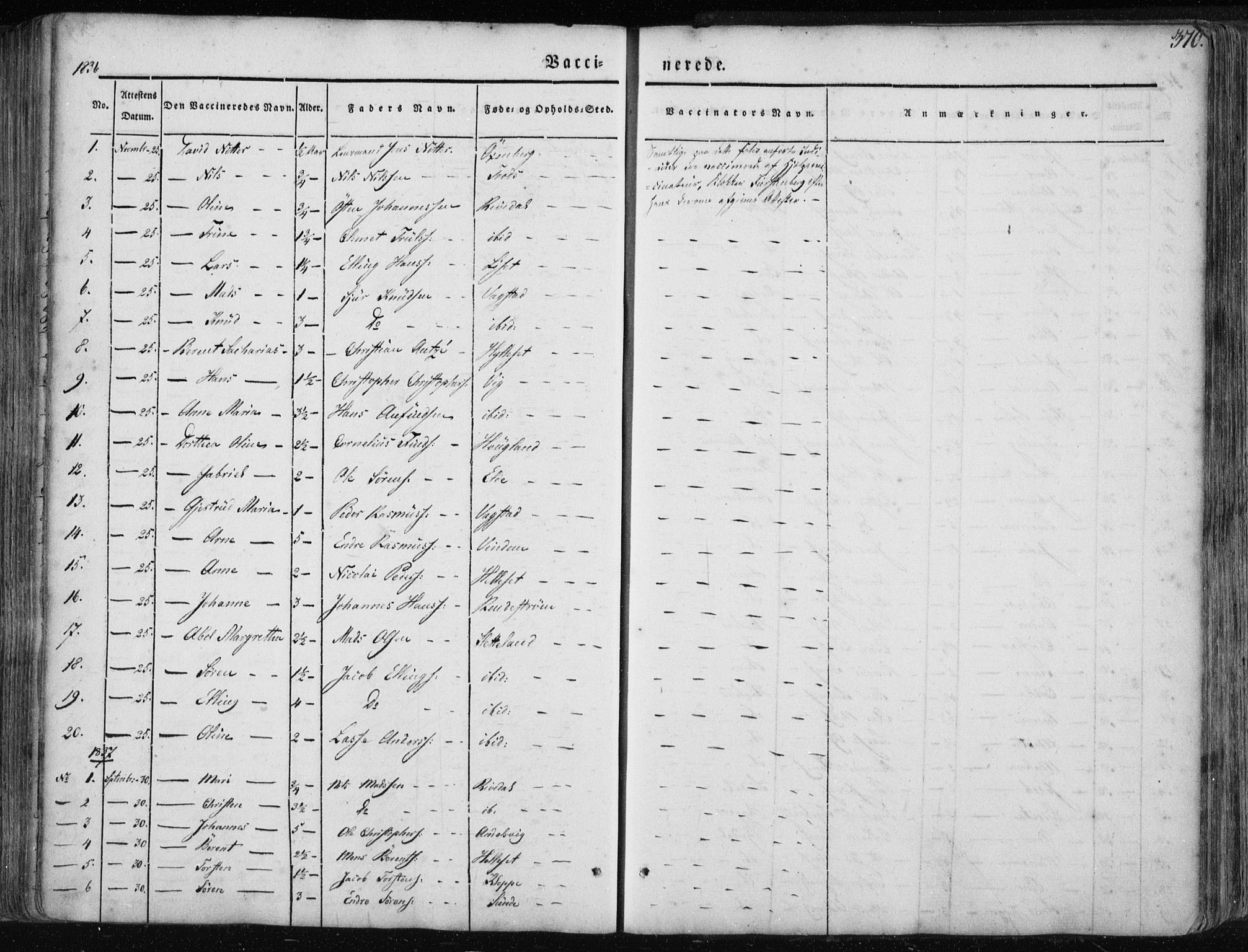 Fjaler sokneprestembete, AV/SAB-A-79801/H/Haa/Haaa/L0006: Parish register (official) no. A 6, 1835-1884, p. 370