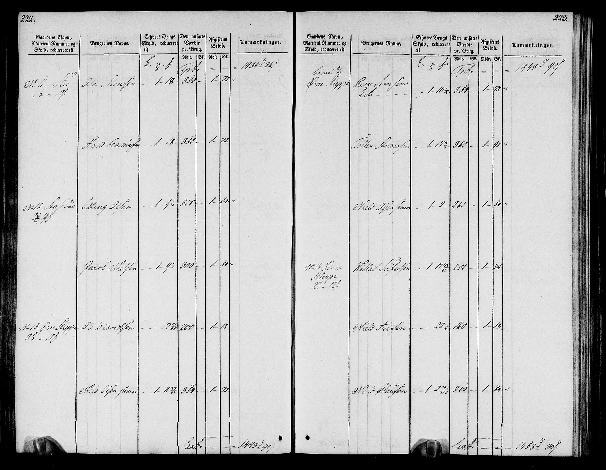 Rentekammeret inntil 1814, Realistisk ordnet avdeling, AV/RA-EA-4070/N/Ne/Nea/L0113: Nordhordland og Voss fogderi. Oppebørselsregister, 1803-1804, p. 118