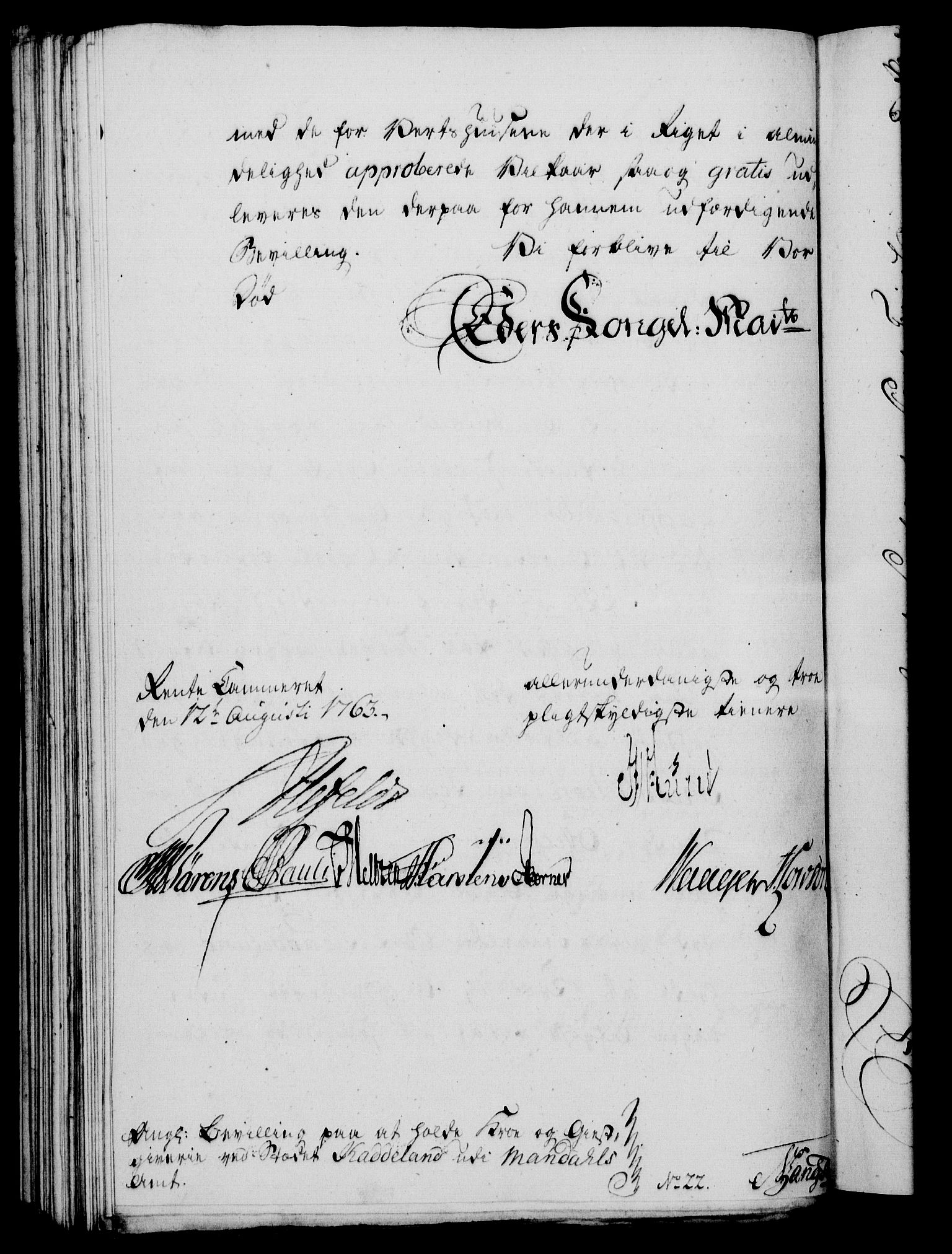 Rentekammeret, Kammerkanselliet, AV/RA-EA-3111/G/Gf/Gfa/L0045: Norsk relasjons- og resolusjonsprotokoll (merket RK 52.45), 1763, p. 364