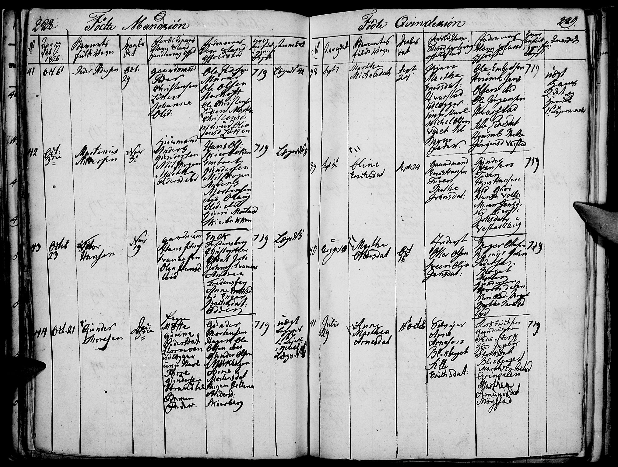 Elverum prestekontor, AV/SAH-PREST-044/H/Ha/Haa/L0007: Parish register (official) no. 7, 1815-1830, p. 228-229