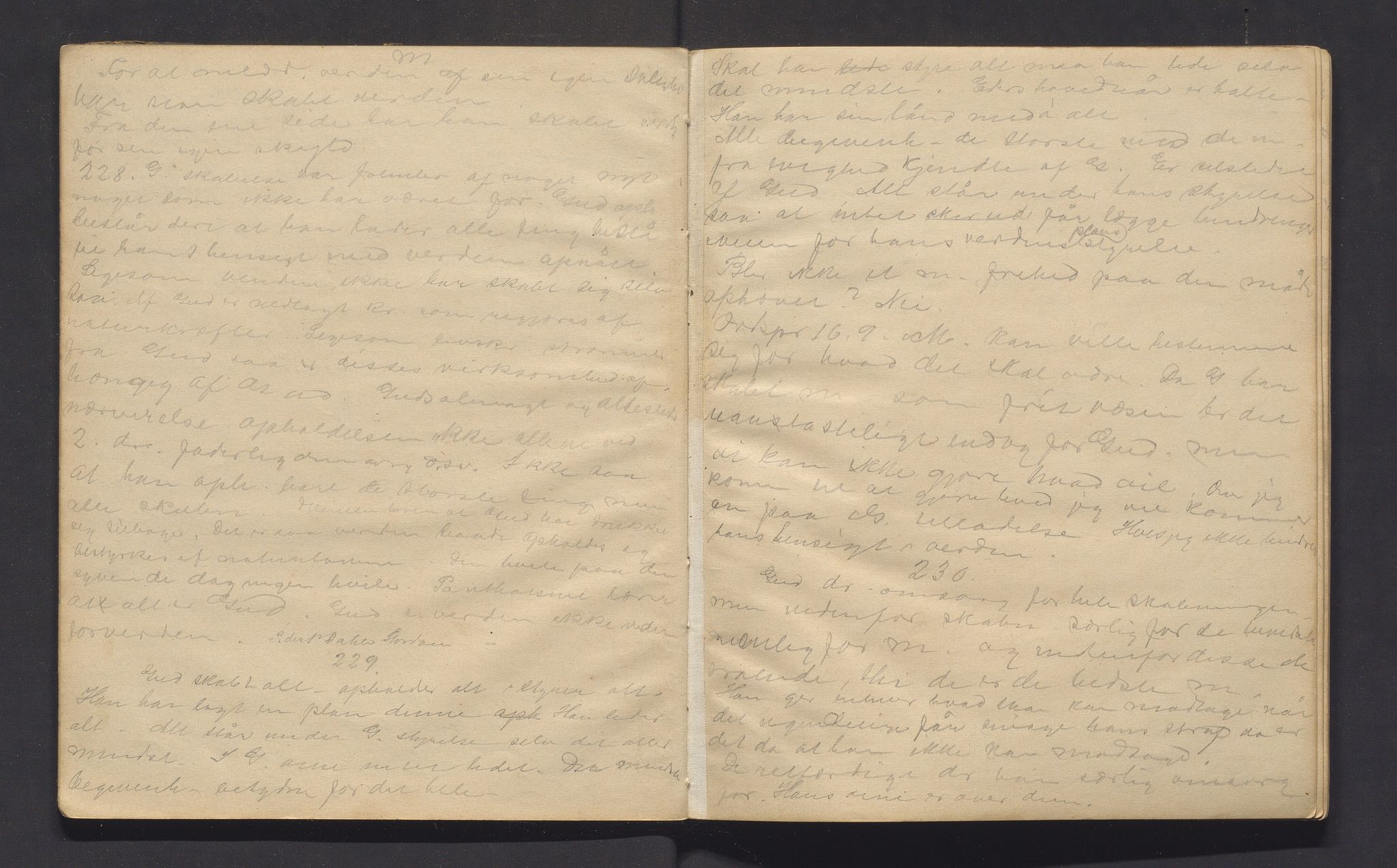 Lilloe, Kristian. Seminarlærar, IKAH/1216-Pa0011/G/Ga/L0001: Religionsanmerkninger K. Lilloi, 1888
