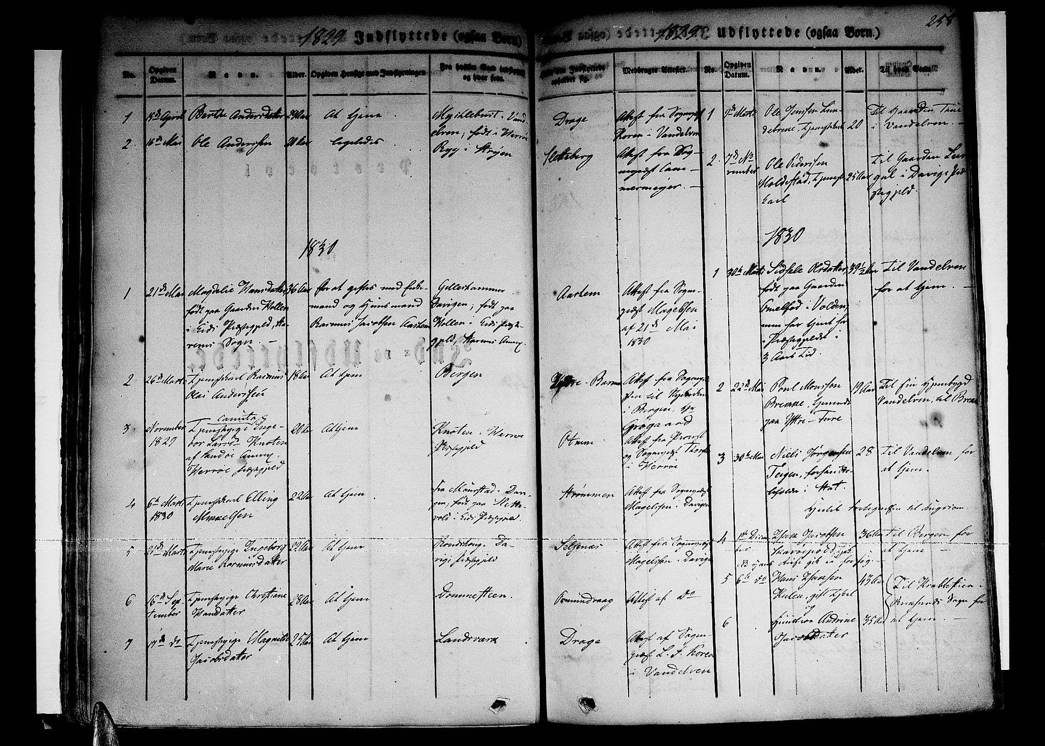 Selje sokneprestembete, SAB/A-99938/H/Ha/Haa/Haaa: Parish register (official) no. A 9, 1829-1844, p. 258