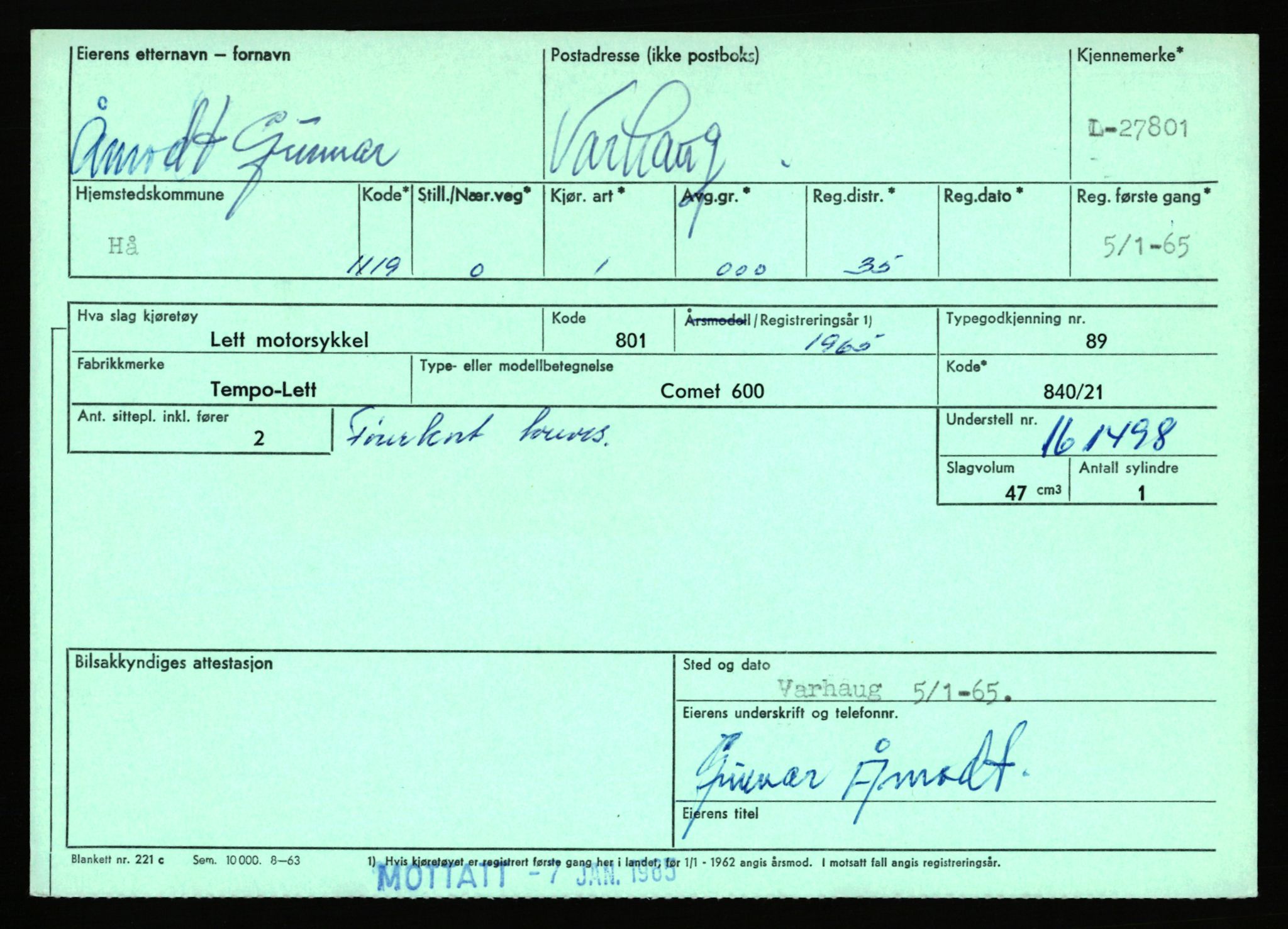 Stavanger trafikkstasjon, AV/SAST-A-101942/0/F/L0046: L-27800 - L-28399, 1930-1971, p. 3