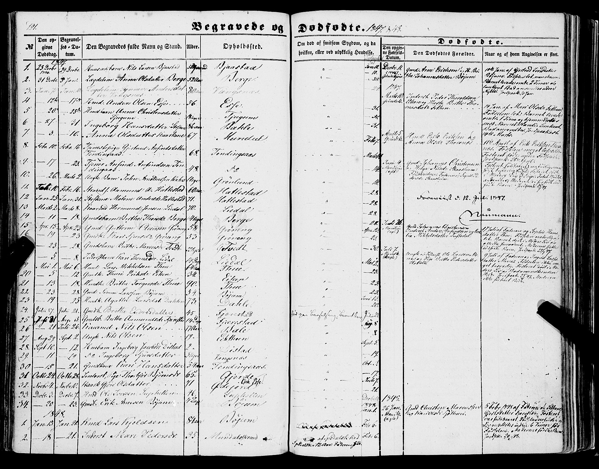 Balestrand sokneprestembete, AV/SAB-A-79601/H/Haa/Haaa/L0002: Parish register (official) no. A 2, 1847-1866, p. 191