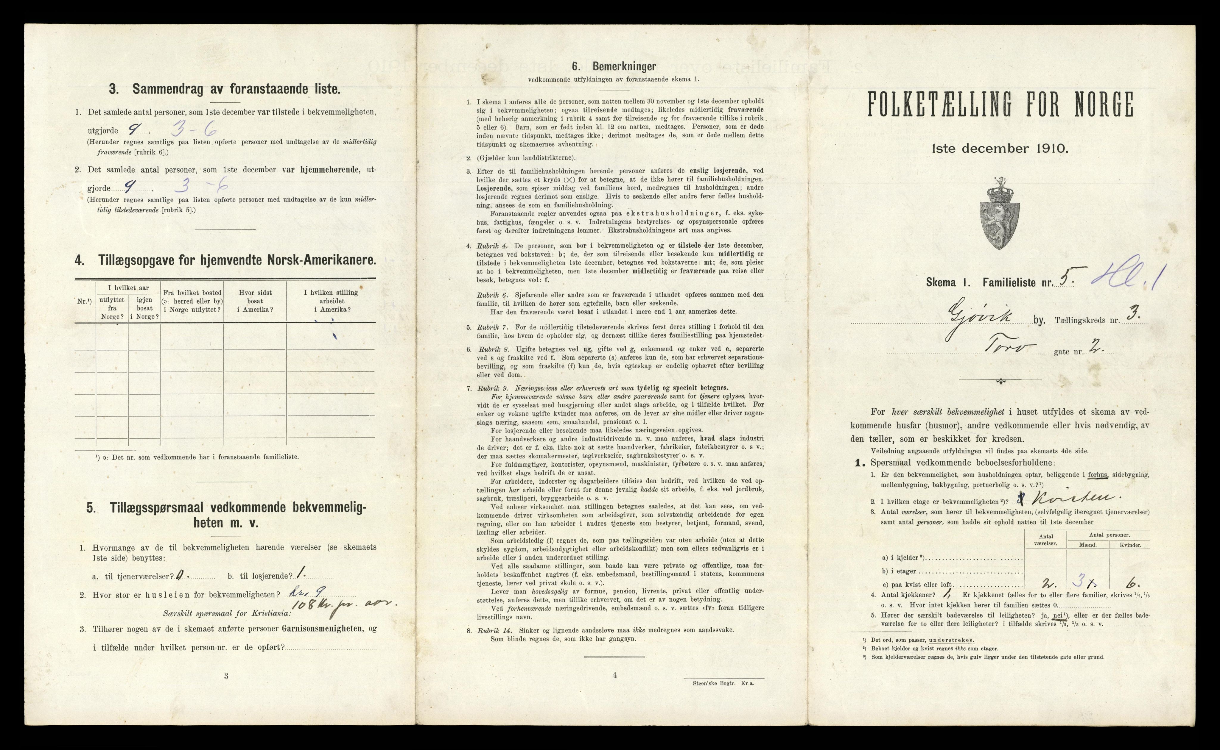 RA, 1910 census for Gjøvik, 1910, p. 504