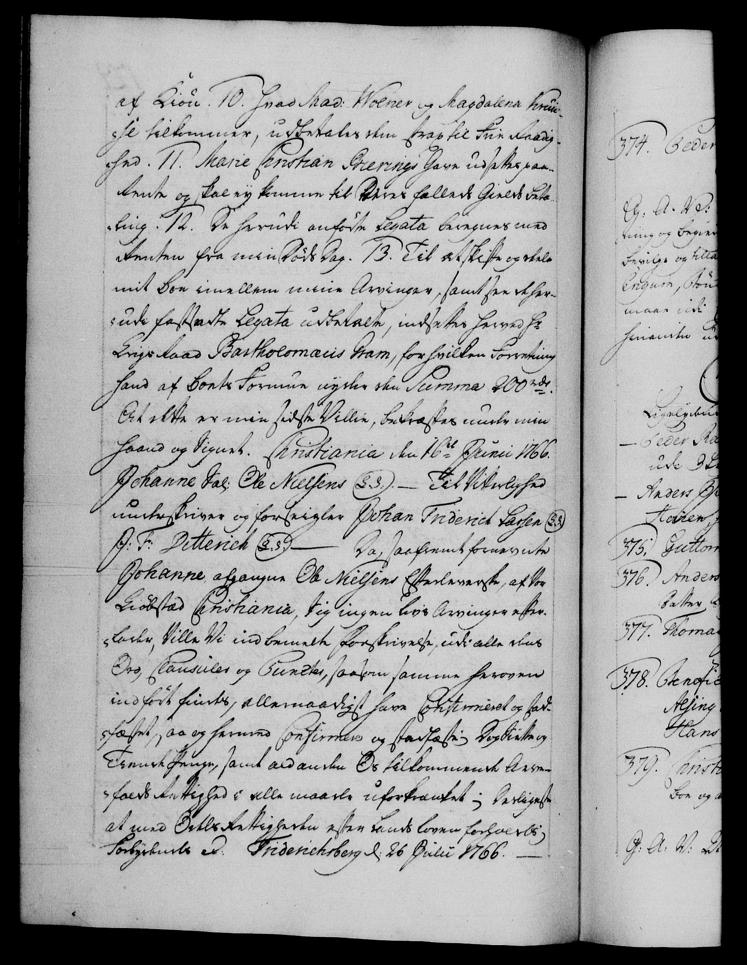 Danske Kanselli 1572-1799, AV/RA-EA-3023/F/Fc/Fca/Fcaa/L0043: Norske registre, 1766-1768, p. 129b