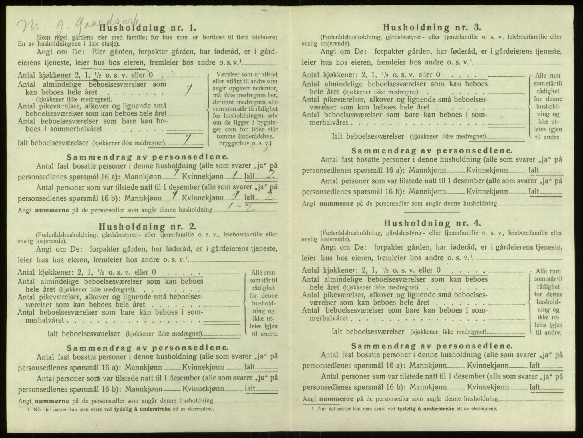 SAB, 1920 census for Alversund, 1920, p. 791