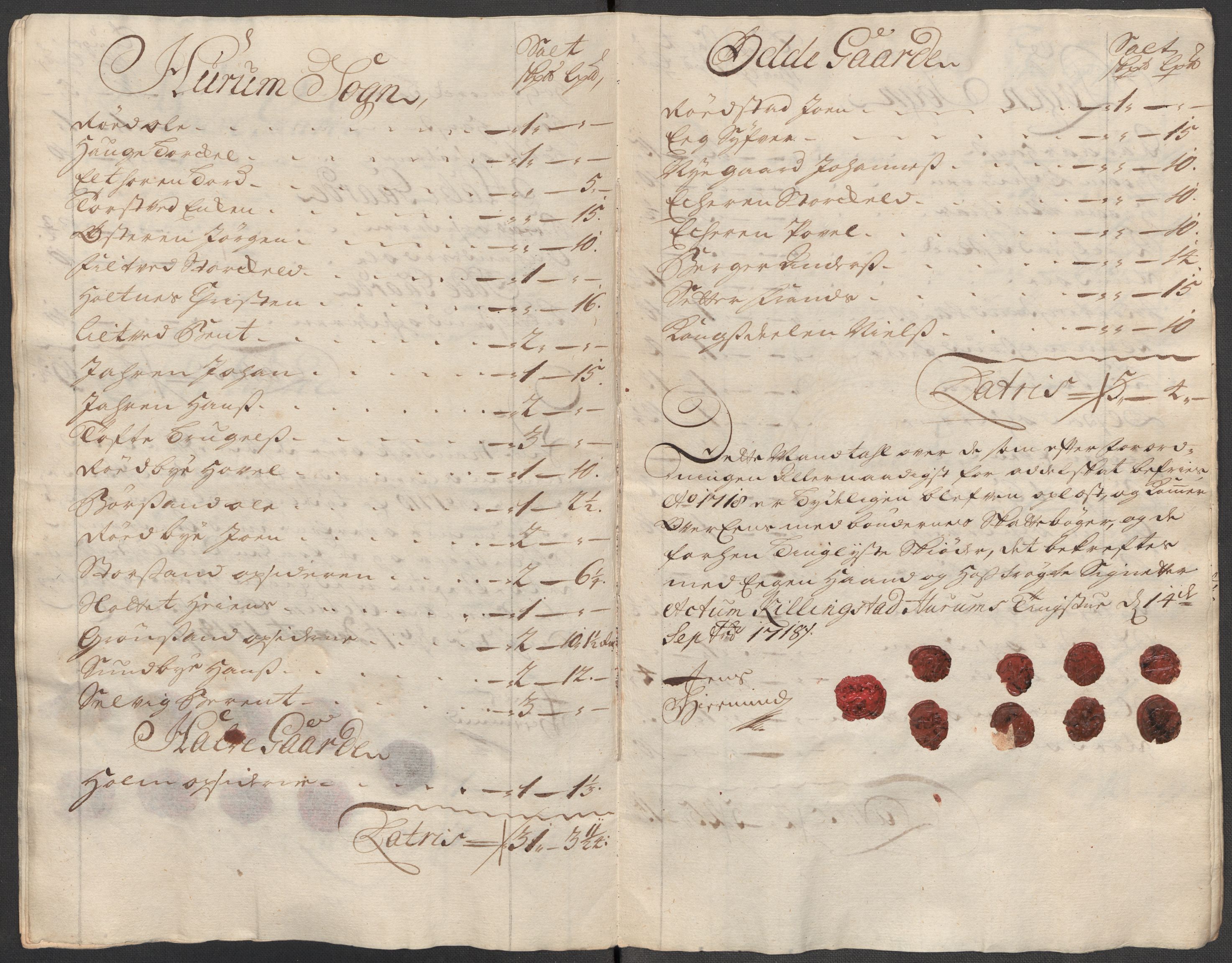 Rentekammeret inntil 1814, Reviderte regnskaper, Fogderegnskap, AV/RA-EA-4092/R31/L1712: Fogderegnskap Hurum, Røyken, Eiker, Lier og Buskerud, 1718, p. 234