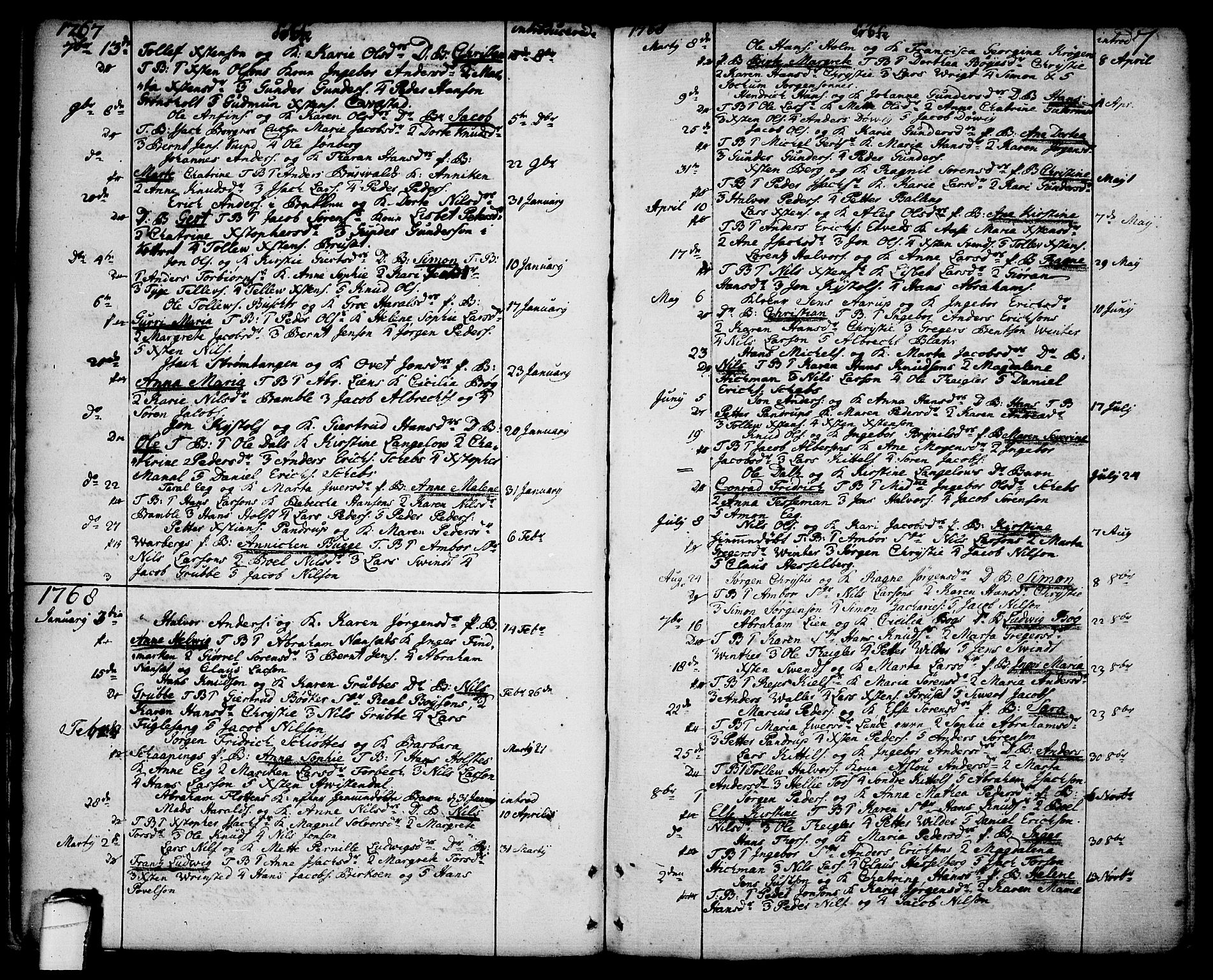 Brevik kirkebøker, SAKO/A-255/F/Fa/L0003: Parish register (official) no. 3, 1764-1814, p. 7
