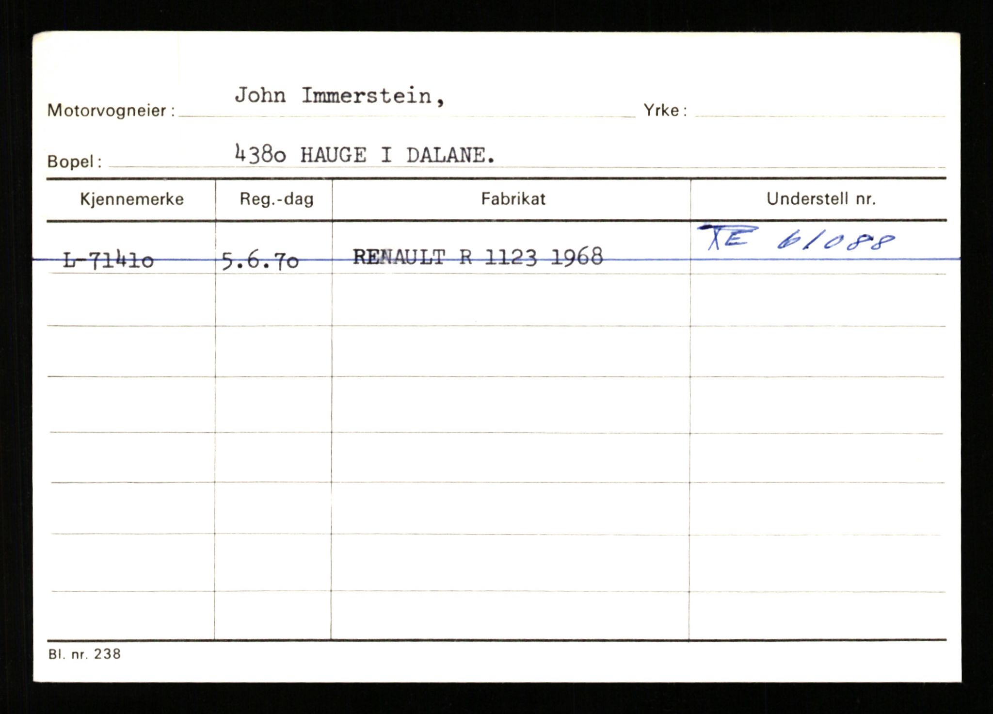 Stavanger trafikkstasjon, SAST/A-101942/0/H/L0017: Høymark - Isaksen, 1930-1971, p. 2434