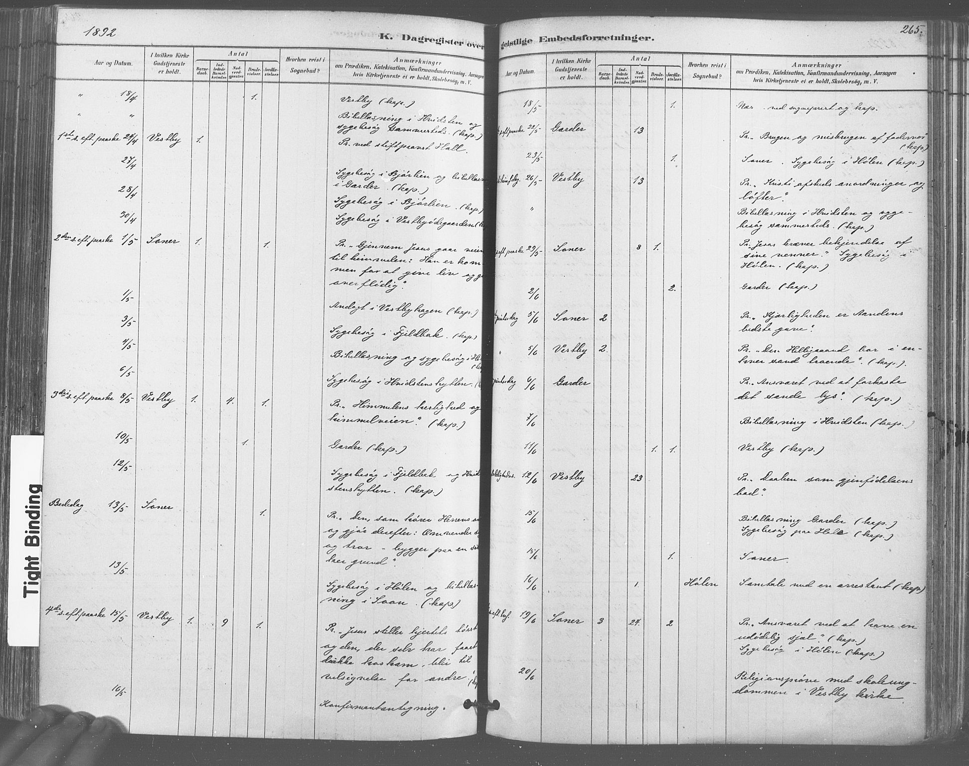 Vestby prestekontor Kirkebøker, AV/SAO-A-10893/F/Fa/L0009: Parish register (official) no. I 9, 1878-1900, p. 265