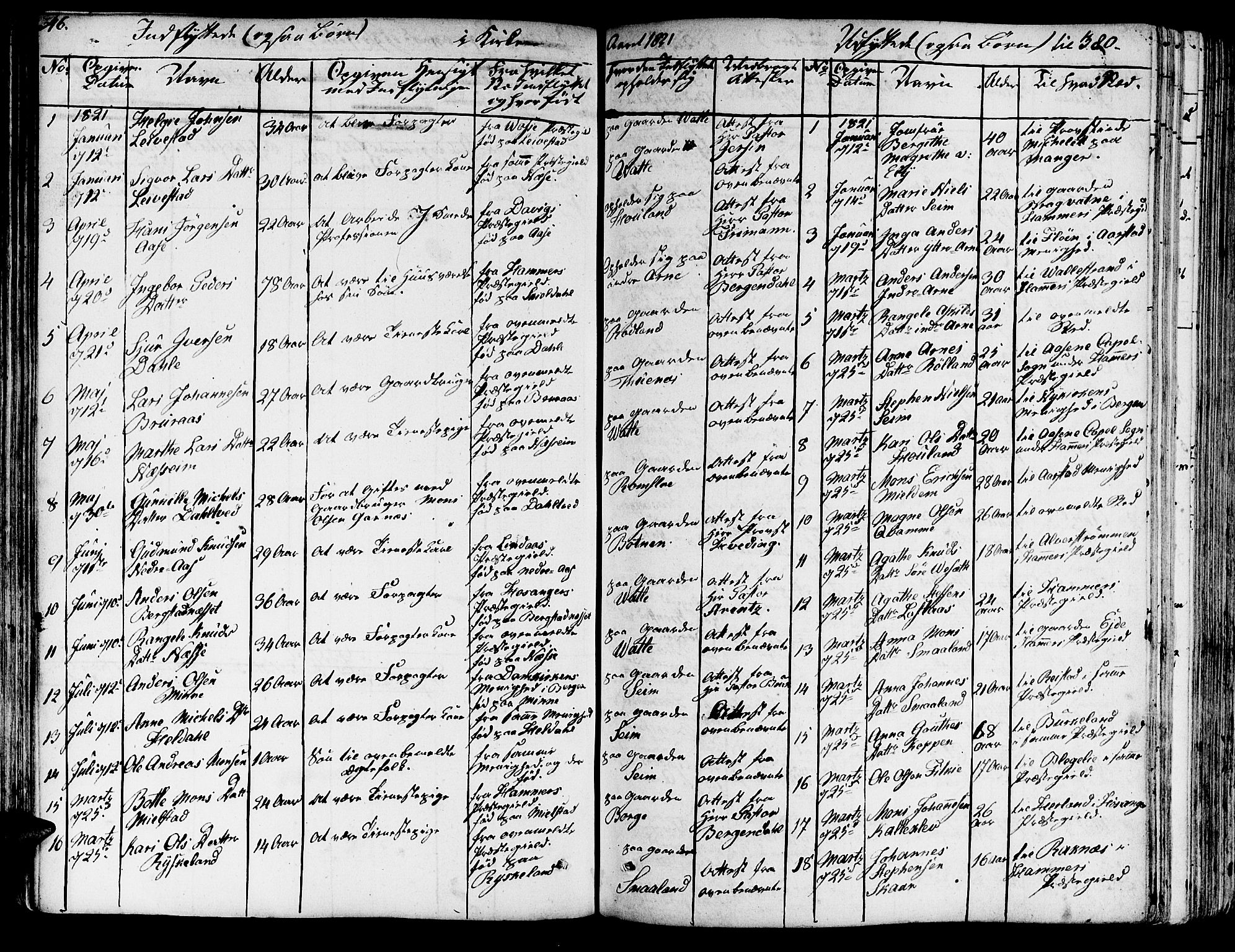 Haus sokneprestembete, SAB/A-75601/H/Haa: Parish register (official) no. A 13, 1821-1827, p. 346