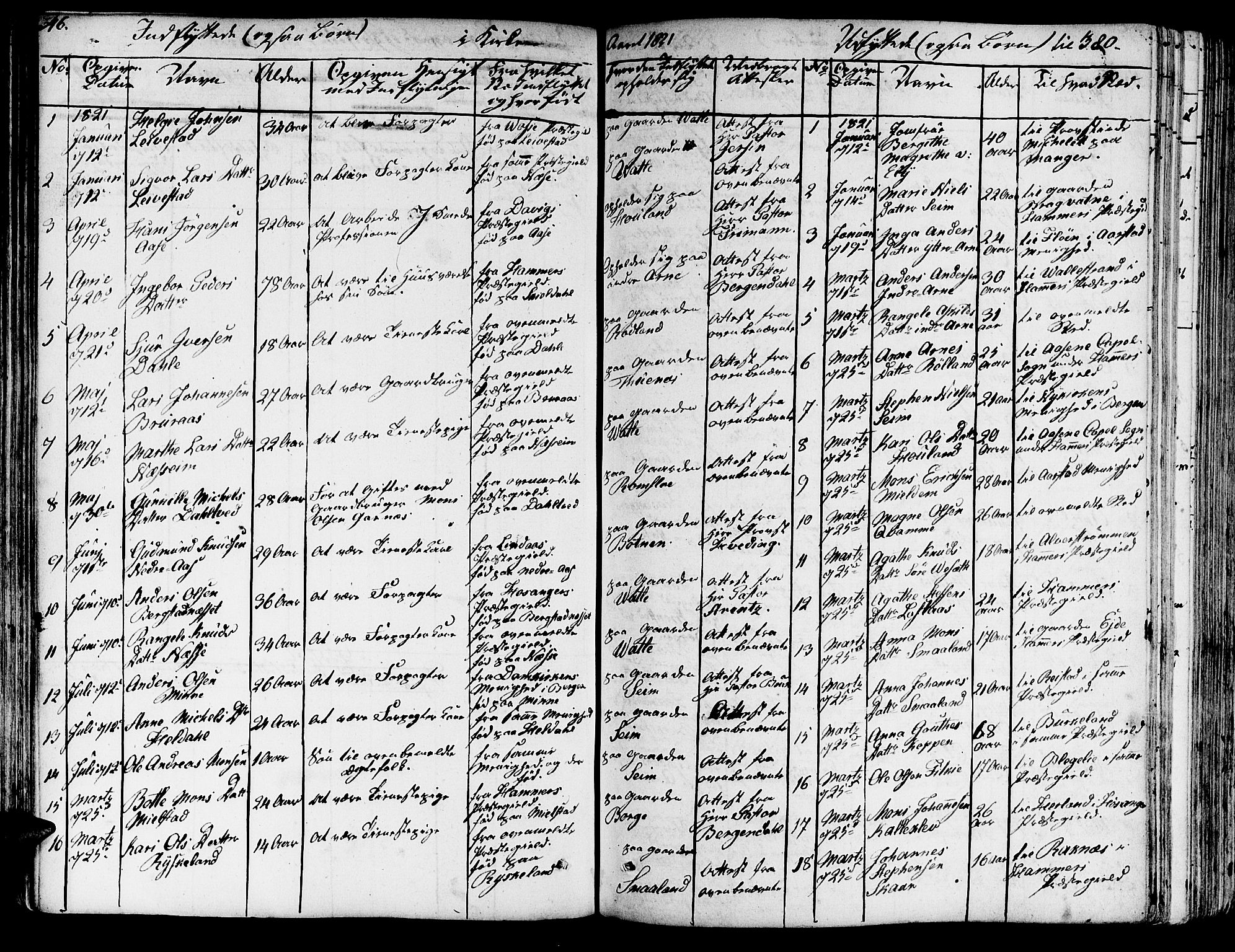 Haus sokneprestembete, AV/SAB-A-75601/H/Haa: Parish register (official) no. A 13, 1821-1827, p. 346