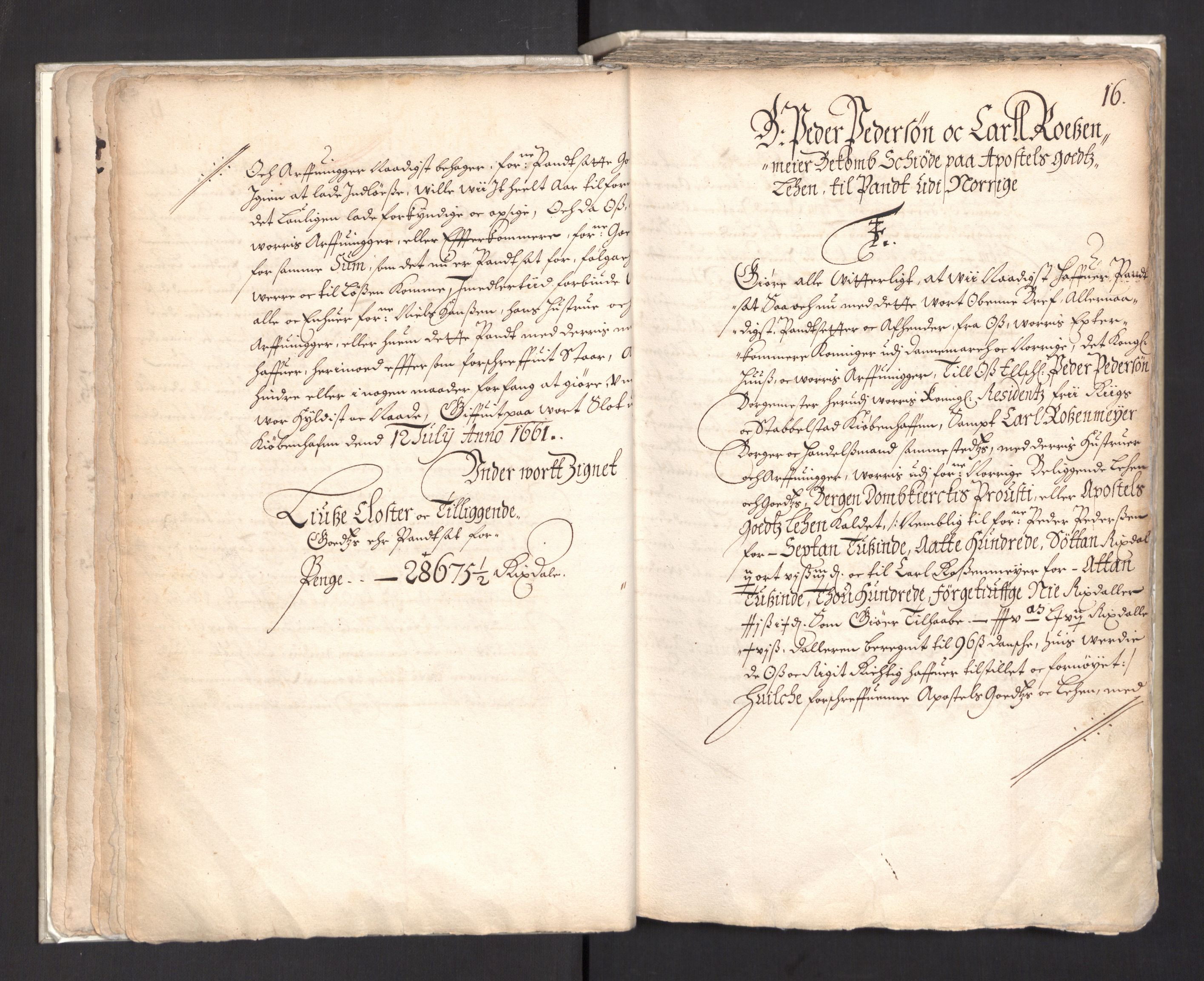 Rentekammeret, Kammerkanselliet, AV/RA-EA-3111/G/Gg/Ggj/Ggja/L0003: Skjøtebok Oa (13), 1661-1669, p. 20