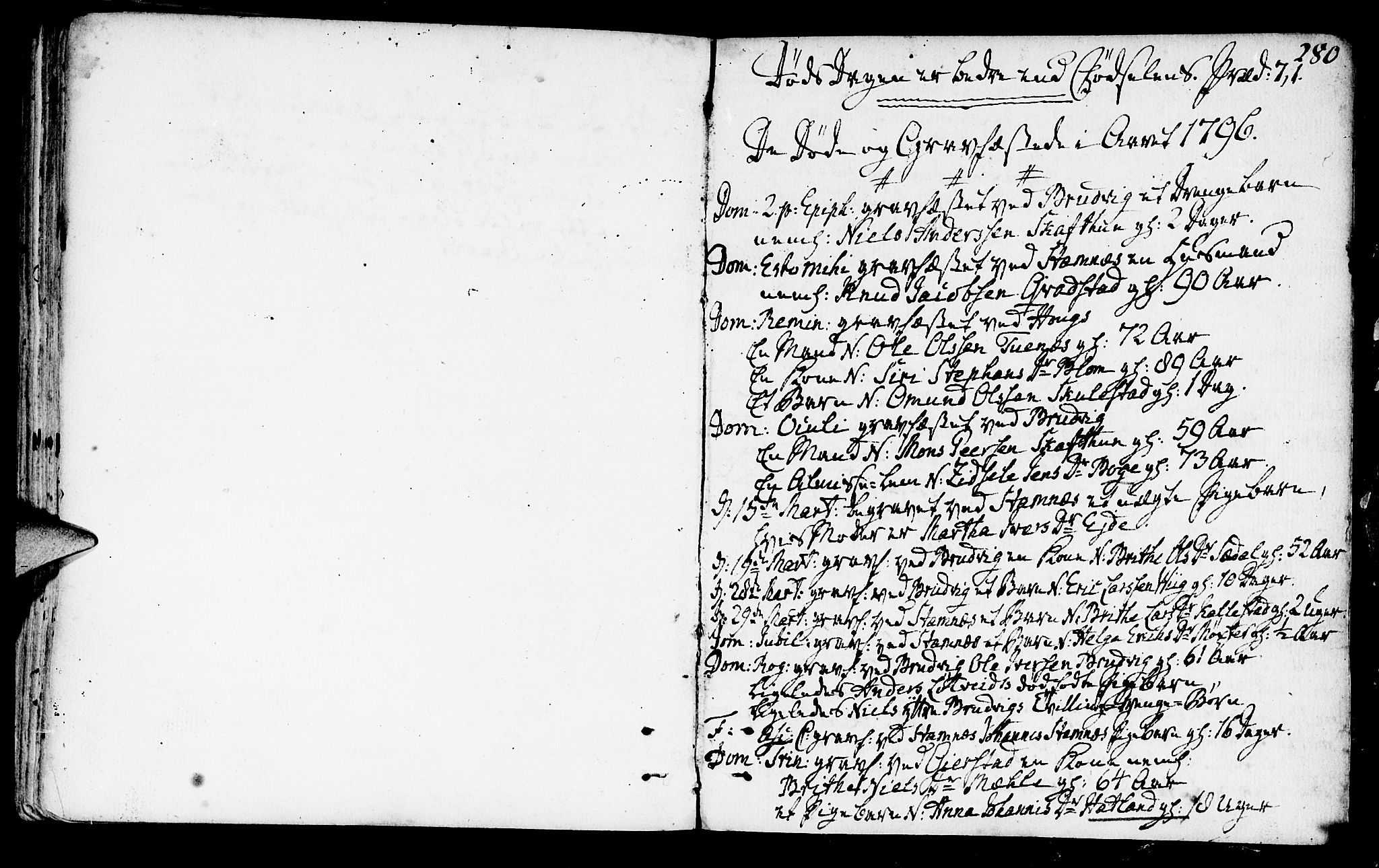 Haus sokneprestembete, SAB/A-75601/H/Haa: Parish register (official) no. A 10, 1782-1796, p. 280