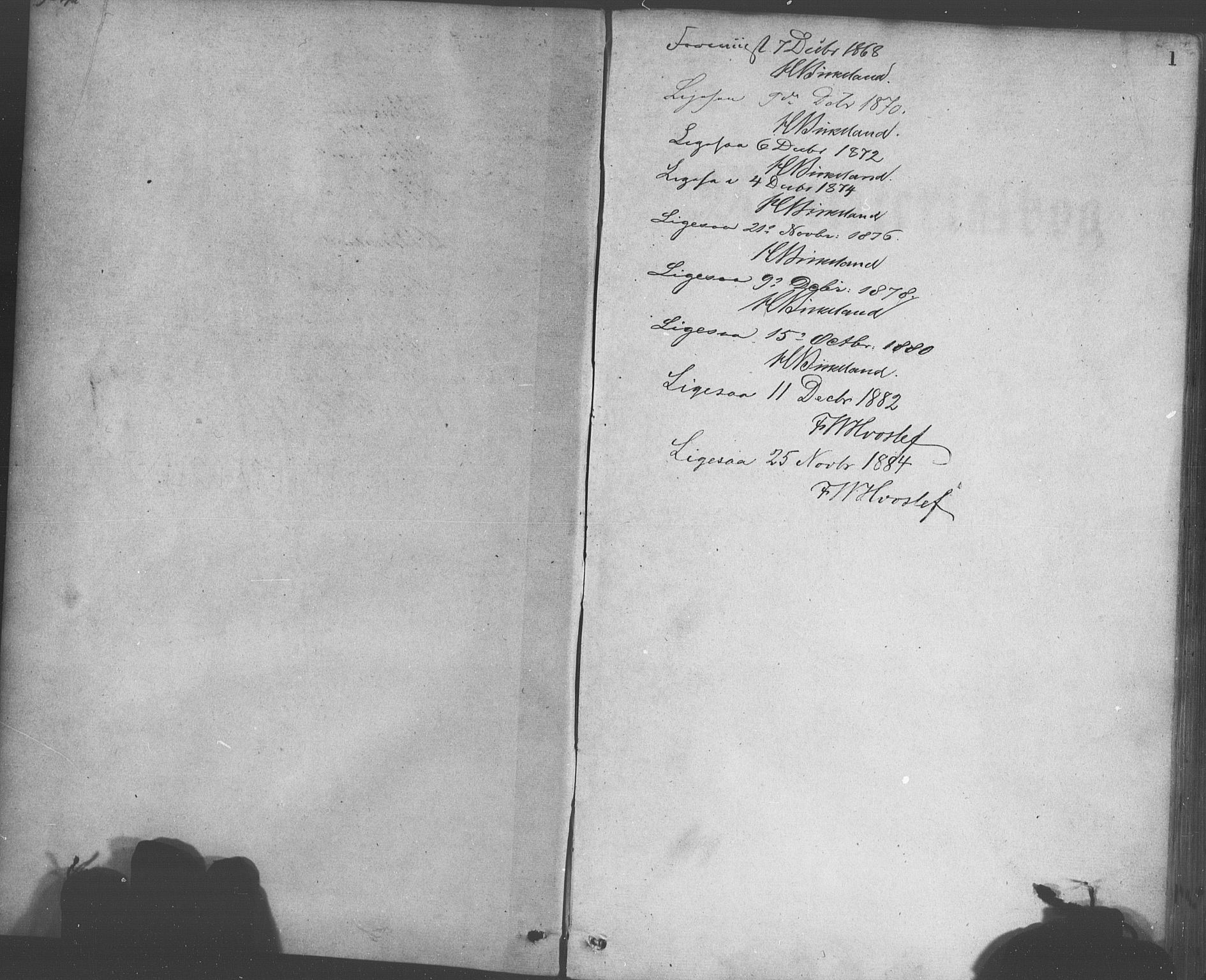 Korskirken sokneprestembete, SAB/A-76101/H/Haa/L0036: Parish register (official) no. D 3, 1867-1882, p. 1